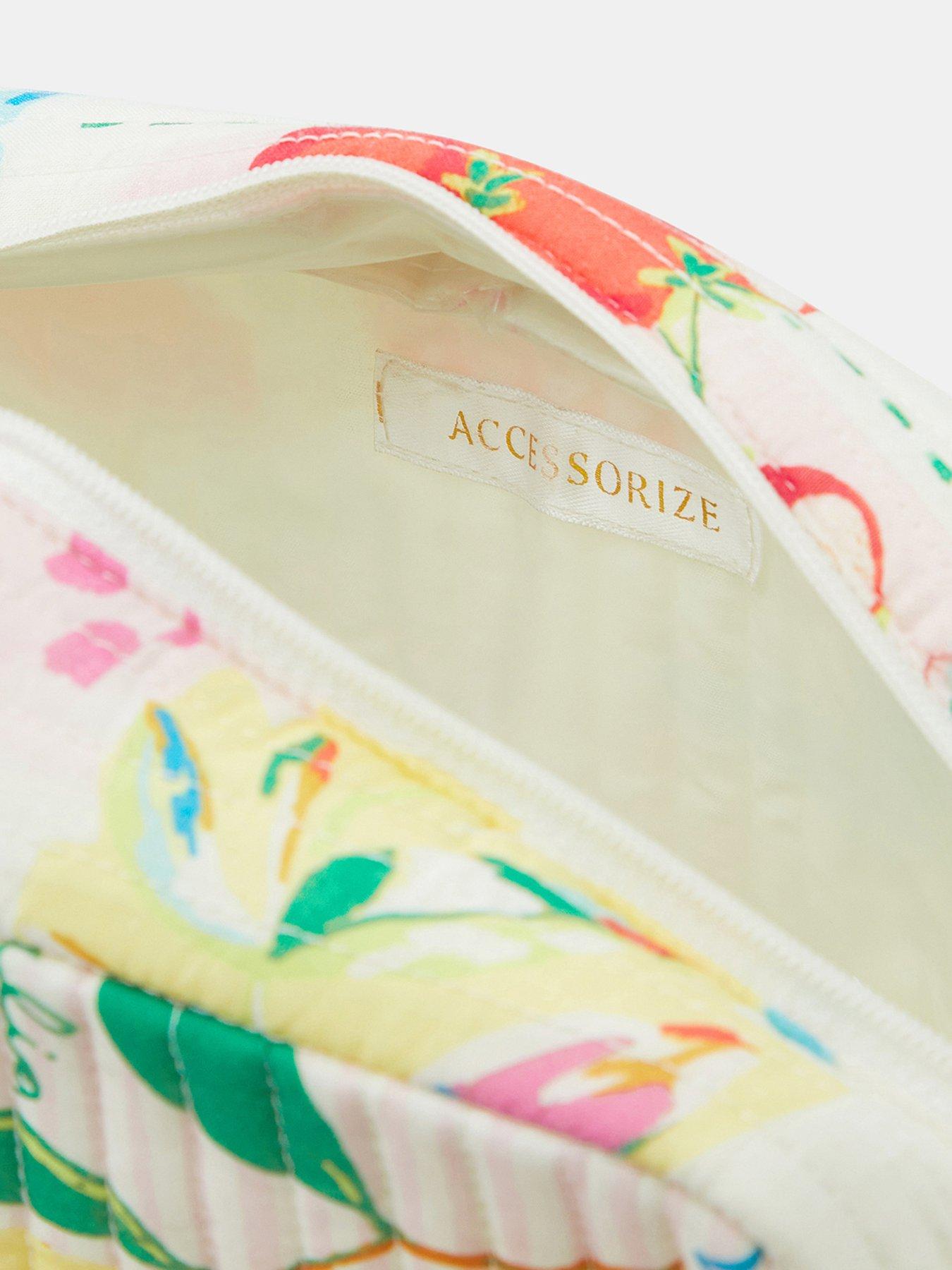 Image 3 of 3 of Accessorize Summer Print Quilted Makeup Bag