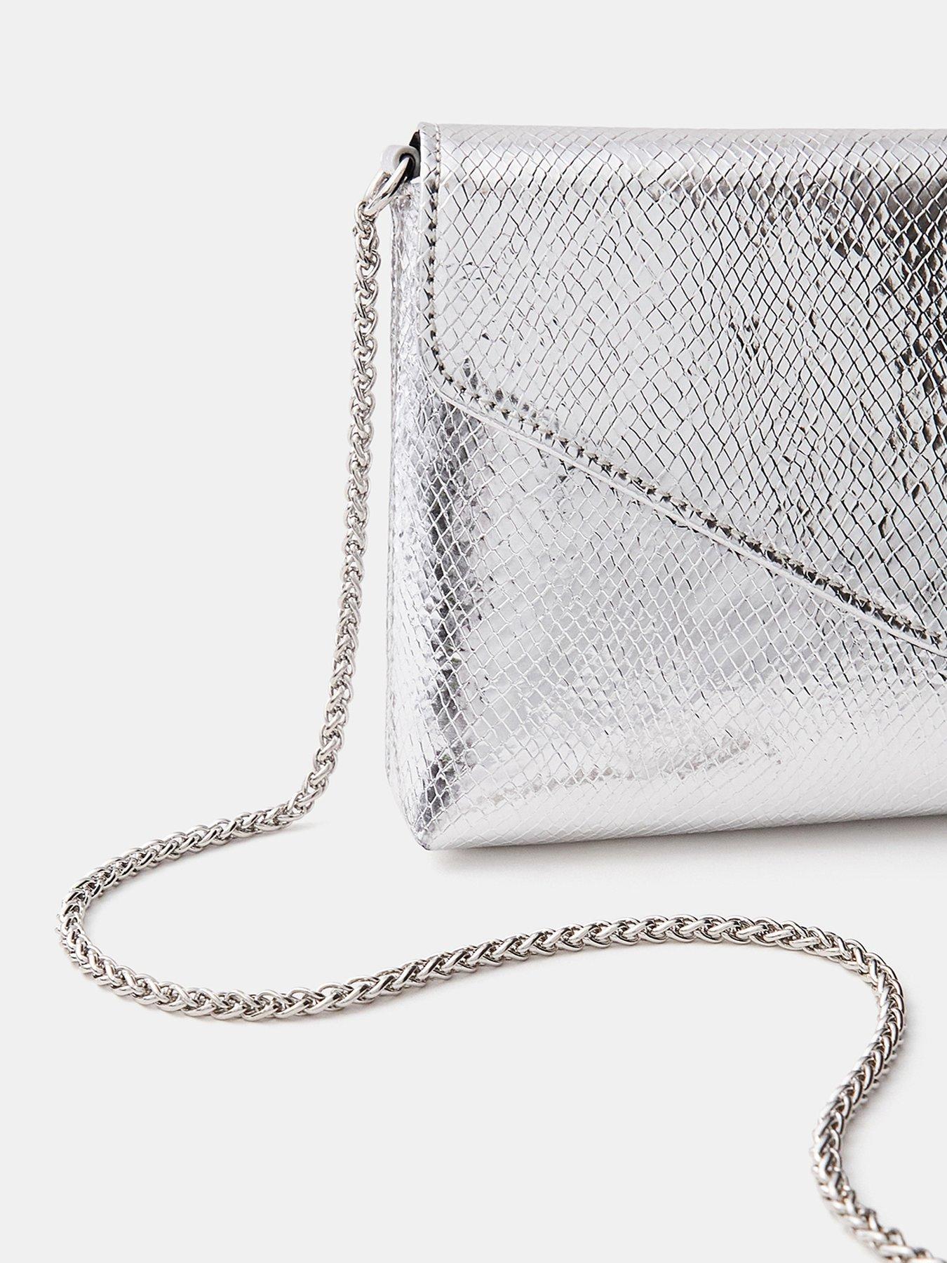 Image 4 of 5 of Accessorize Metallic Envelope Crossbody Bag