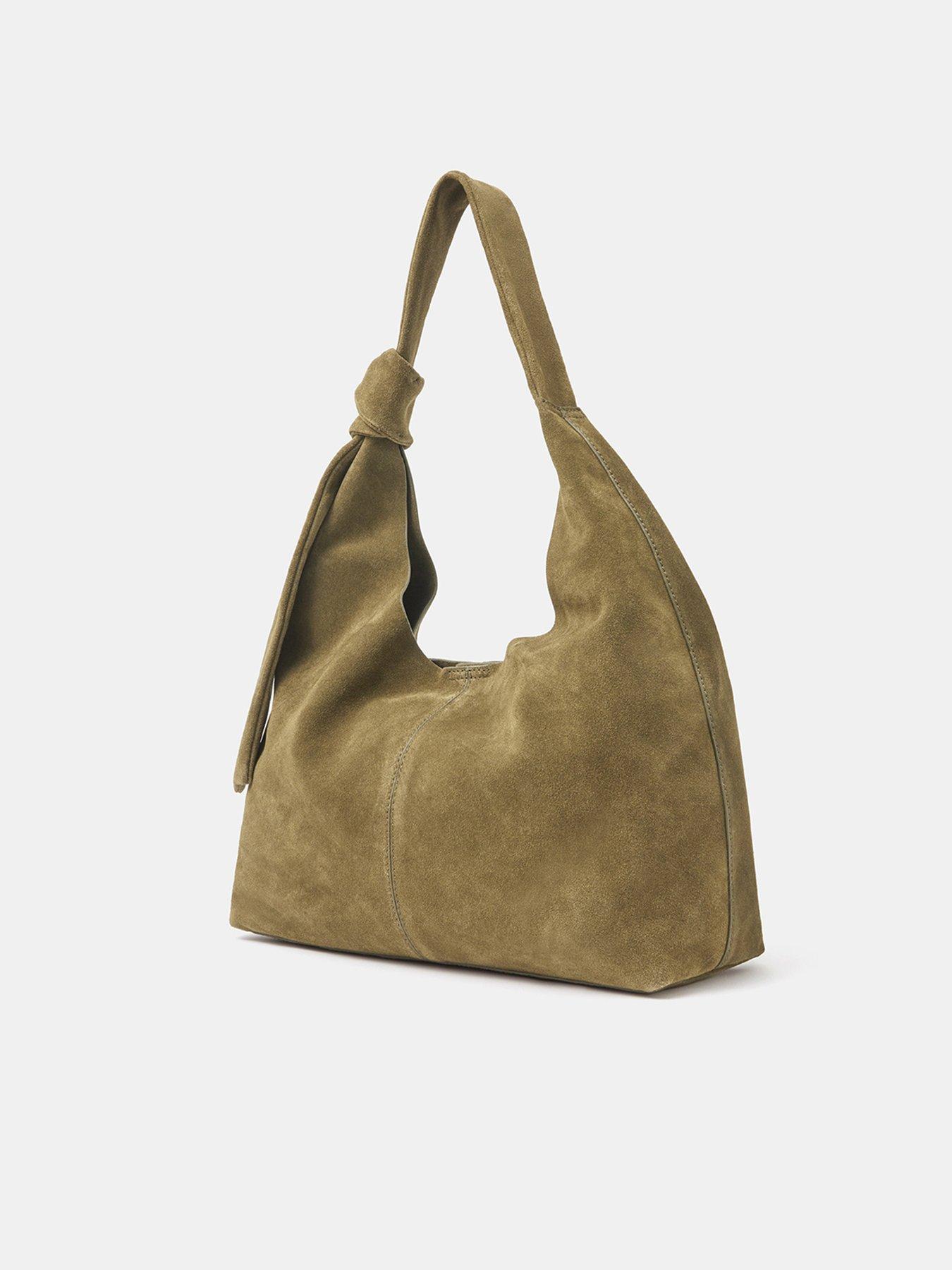 Image 3 of 5 of Accessorize Slouchy Knot Leather Shoulder Bag