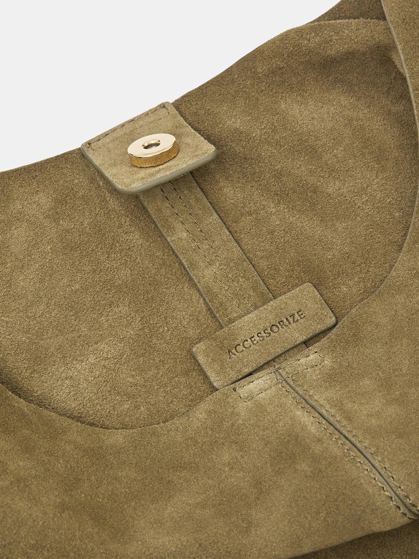 Image 4 of 5 of Accessorize Slouchy Knot Leather Shoulder Bag