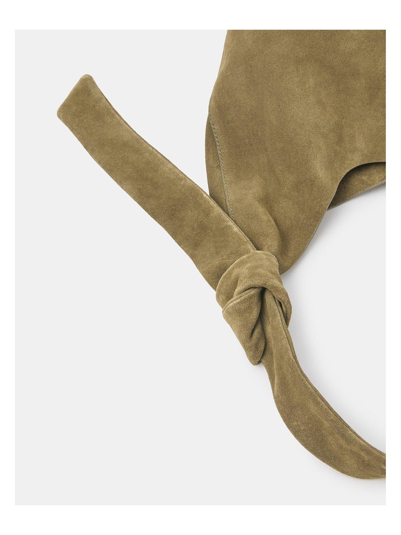 Image 5 of 5 of Accessorize Slouchy Knot Leather Shoulder Bag