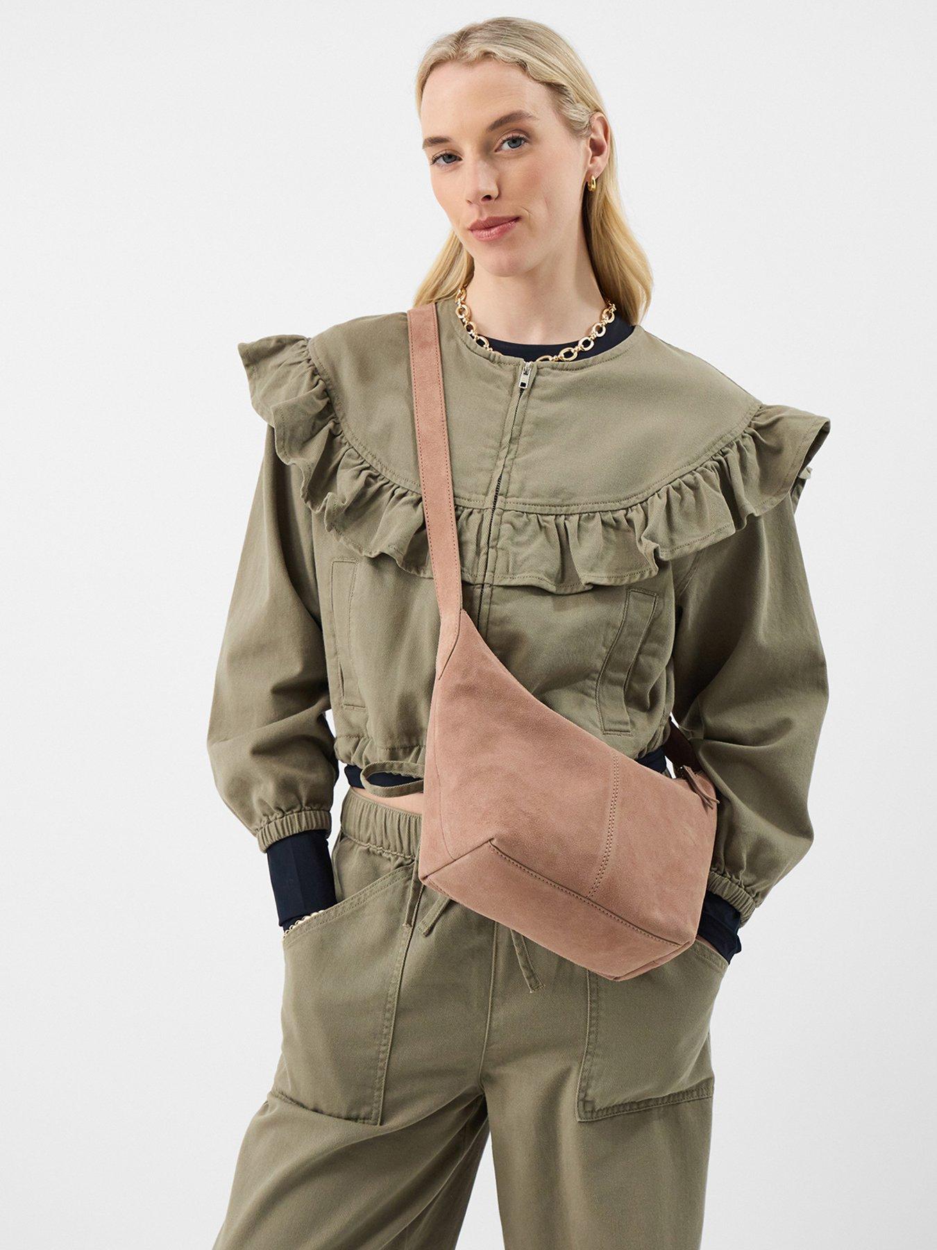 Image 2 of 5 of Accessorize Suede Crossbody Bag