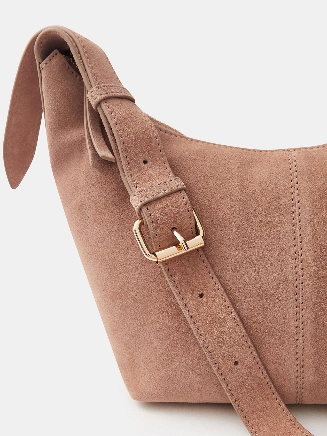 Image 4 of 5 of Accessorize Suede Crossbody Bag