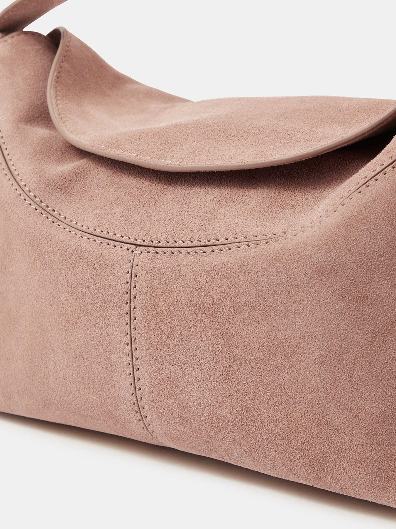Image 5 of 5 of Accessorize Fold Top Suede Bag