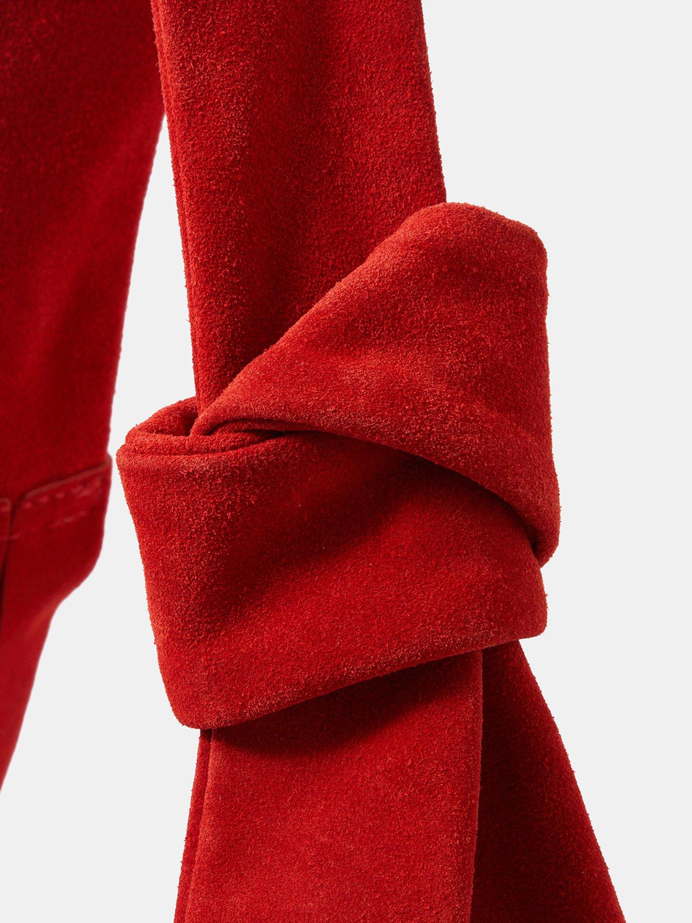 Image 4 of 5 of Accessorize Slouchy Knot Leather Shoulder Bag