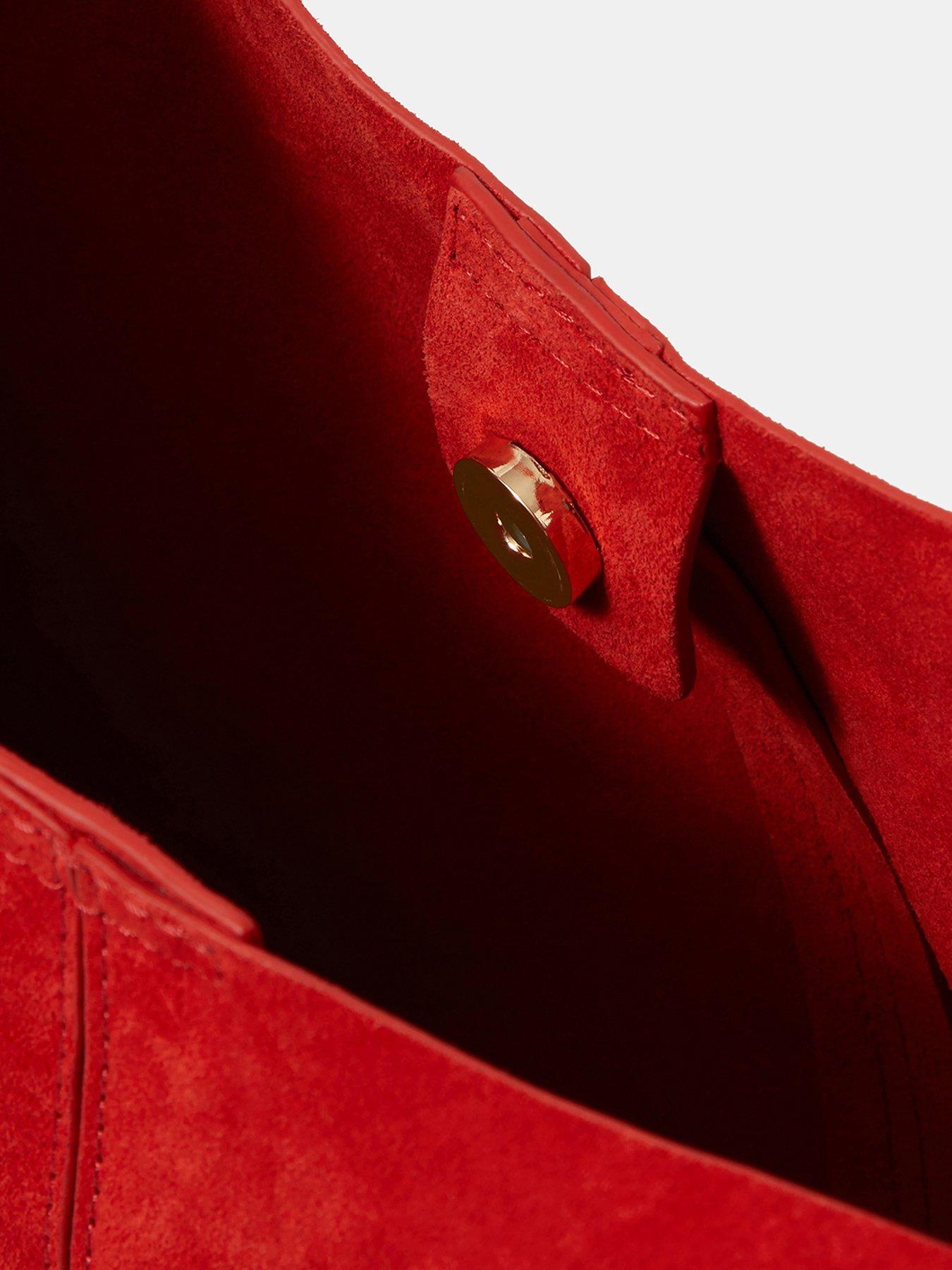 Image 5 of 5 of Accessorize Slouchy Knot Leather Shoulder Bag