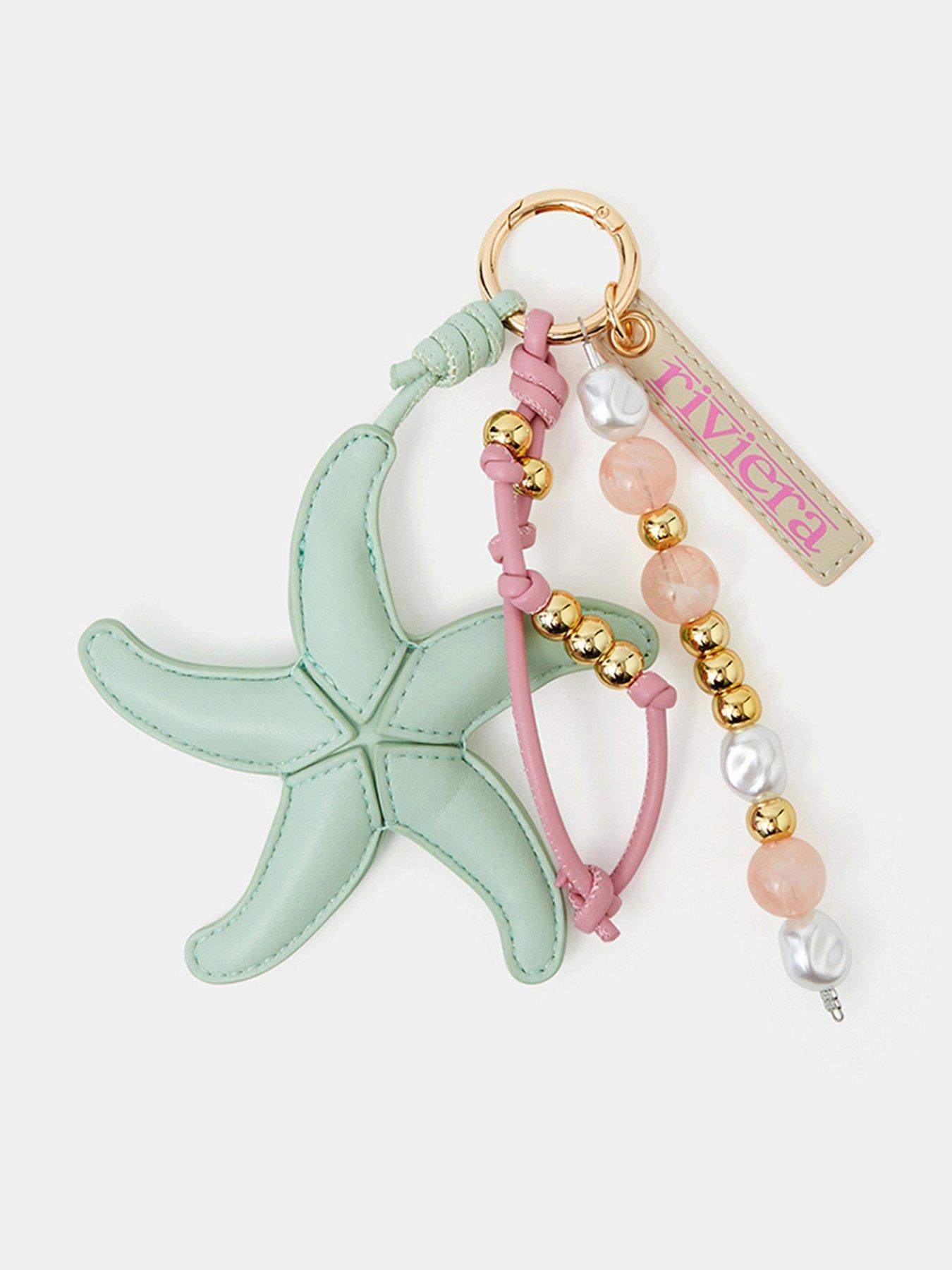 Accessorize Starfish Bead Bag Charm
