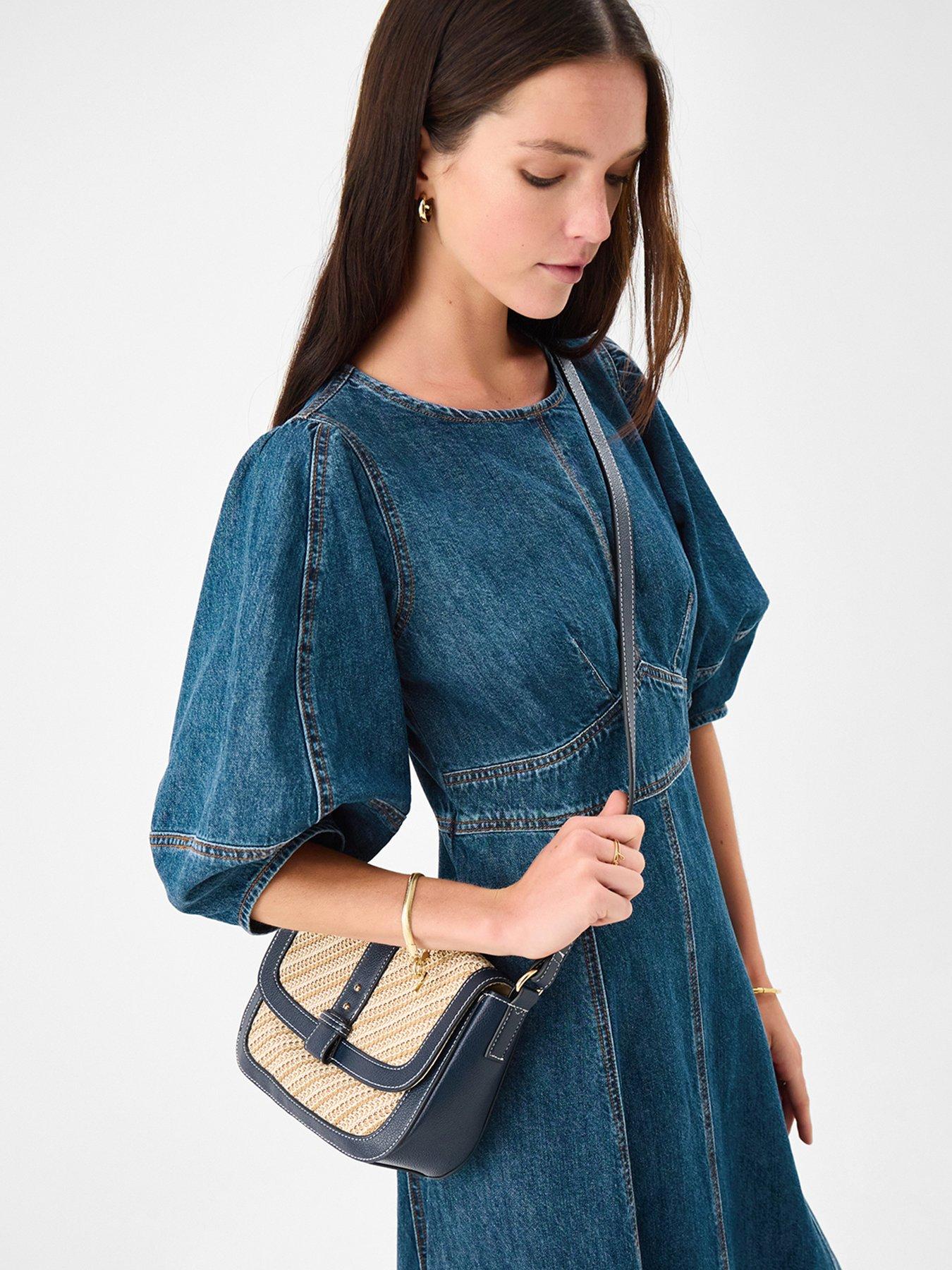 Image 2 of 6 of Accessorize Woven Crossbody Bag