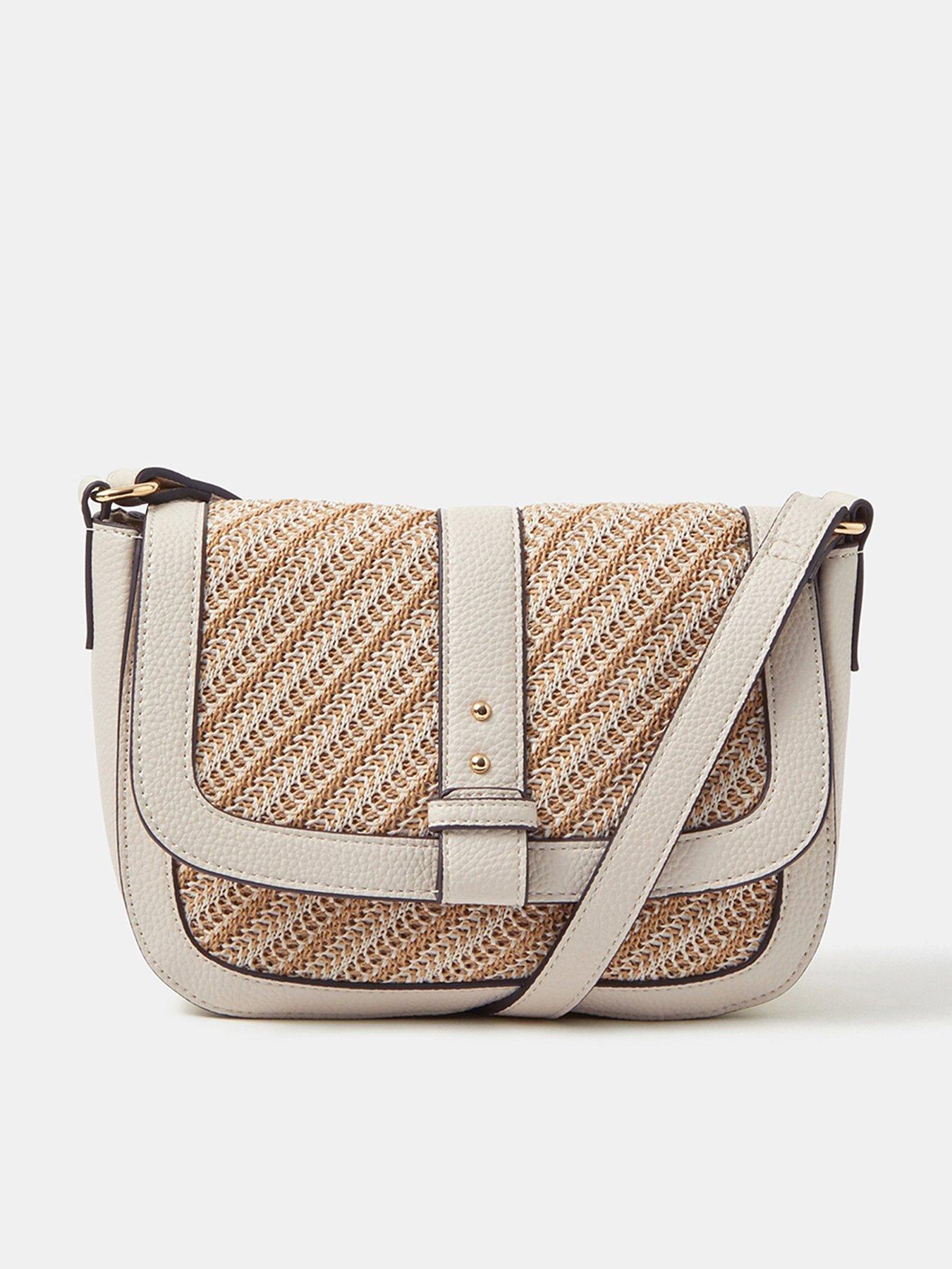 Image 1 of 5 of Accessorize Woven Crossbody Bag