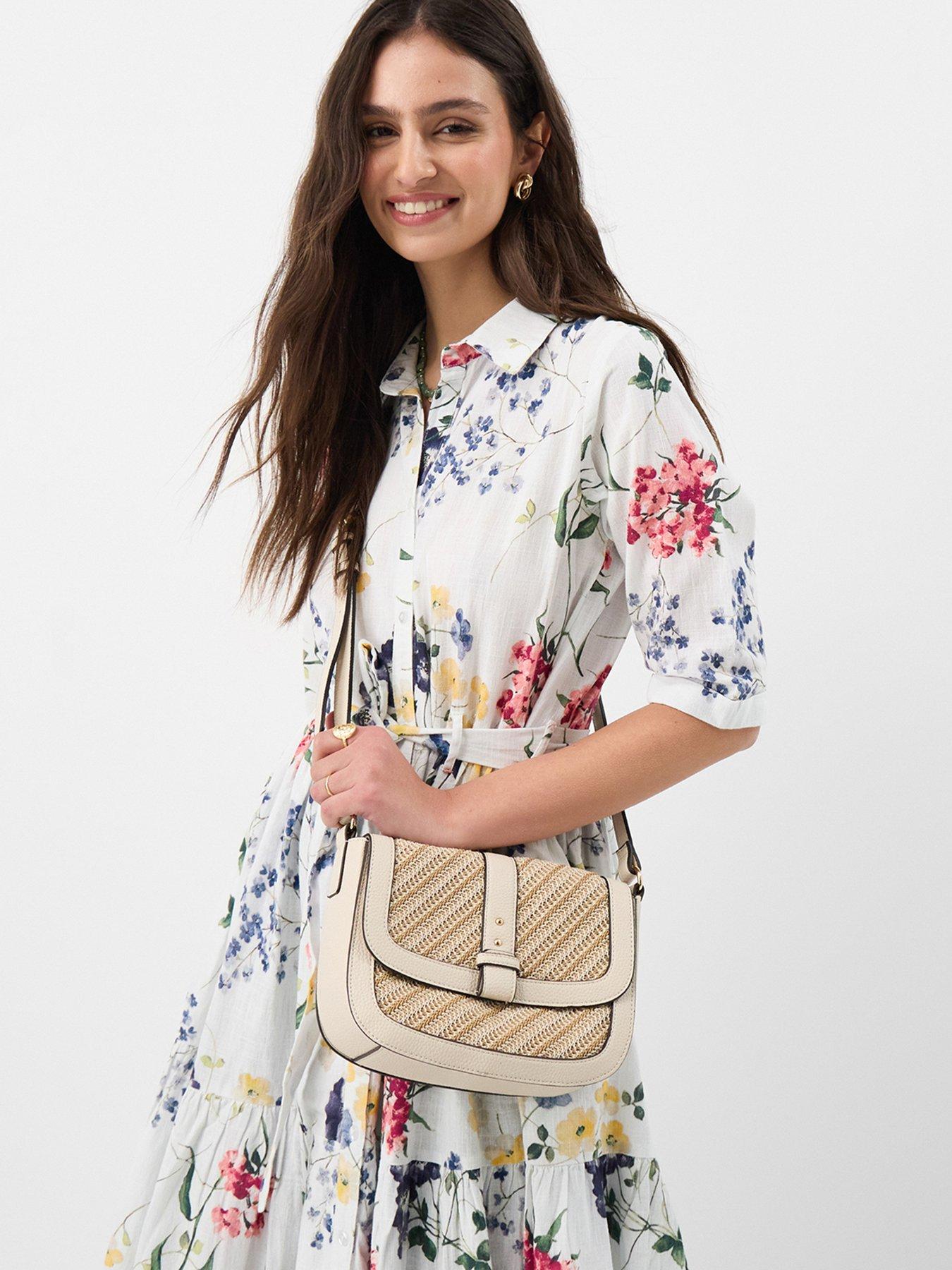 Image 2 of 5 of Accessorize Woven Crossbody Bag