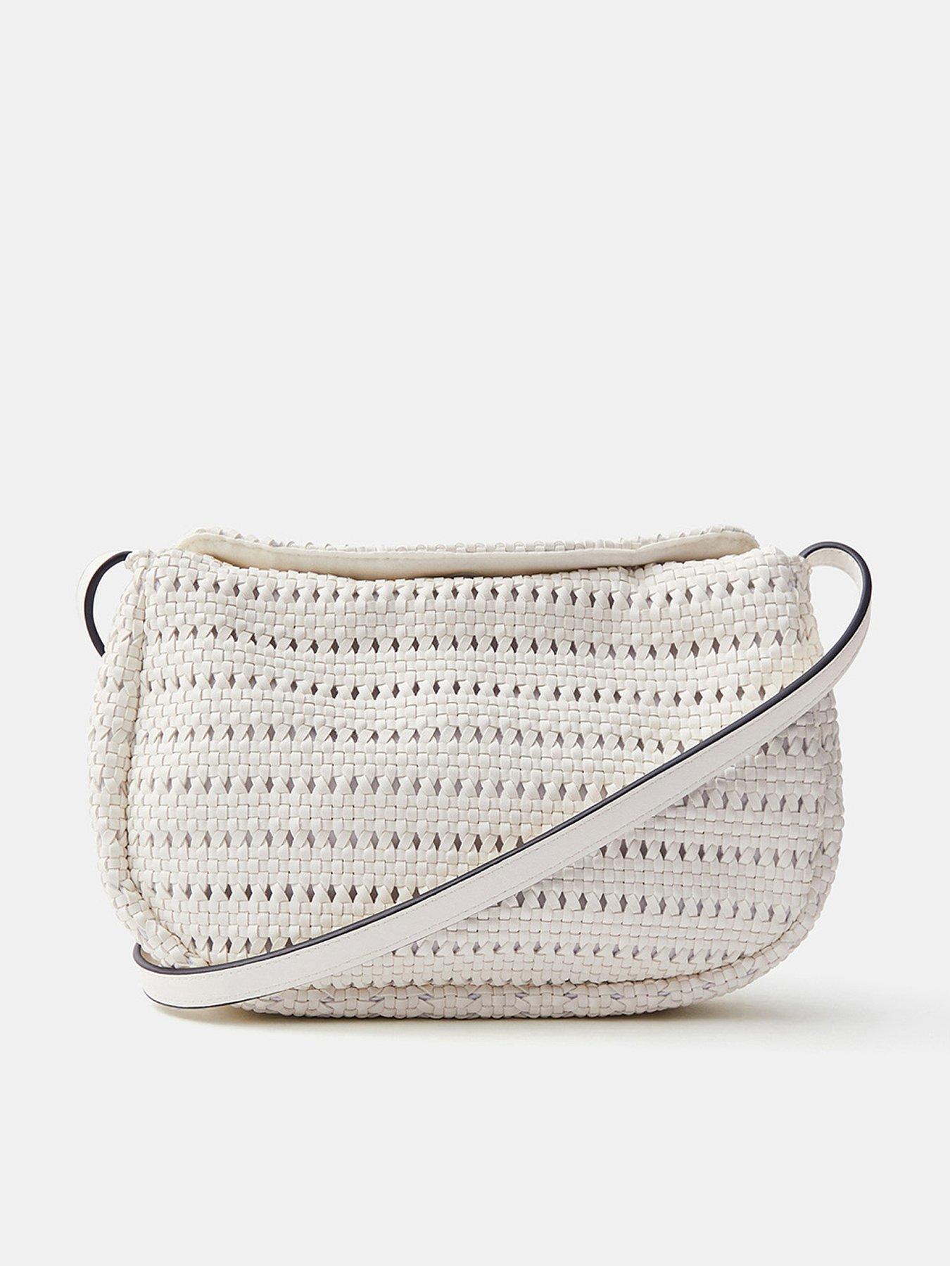 Image 1 of 5 of Accessorize Woven Crossbody Bag