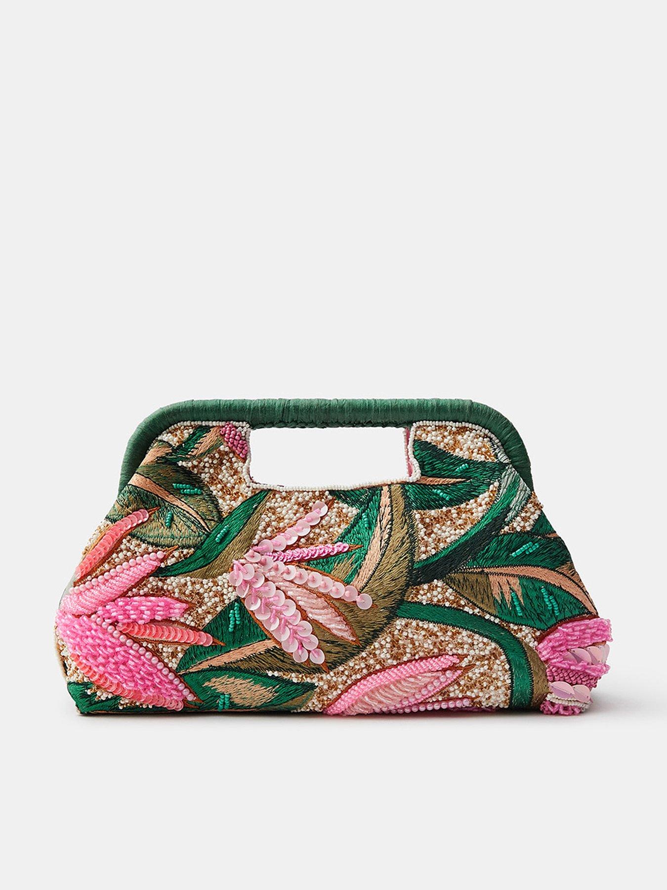 Accessorize Tropical Embellished Crossbody Bag