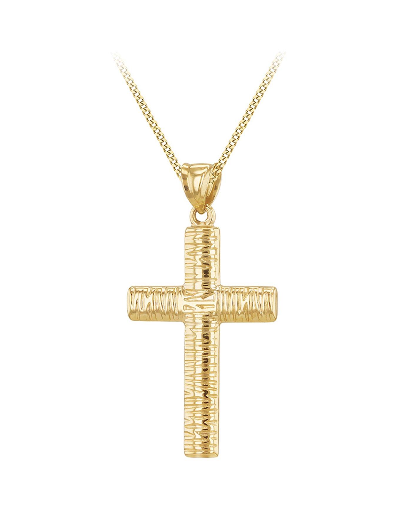 the-love-collection-9ct-yellow-gold-2mm-x-3mm-bark-cross-pendant18