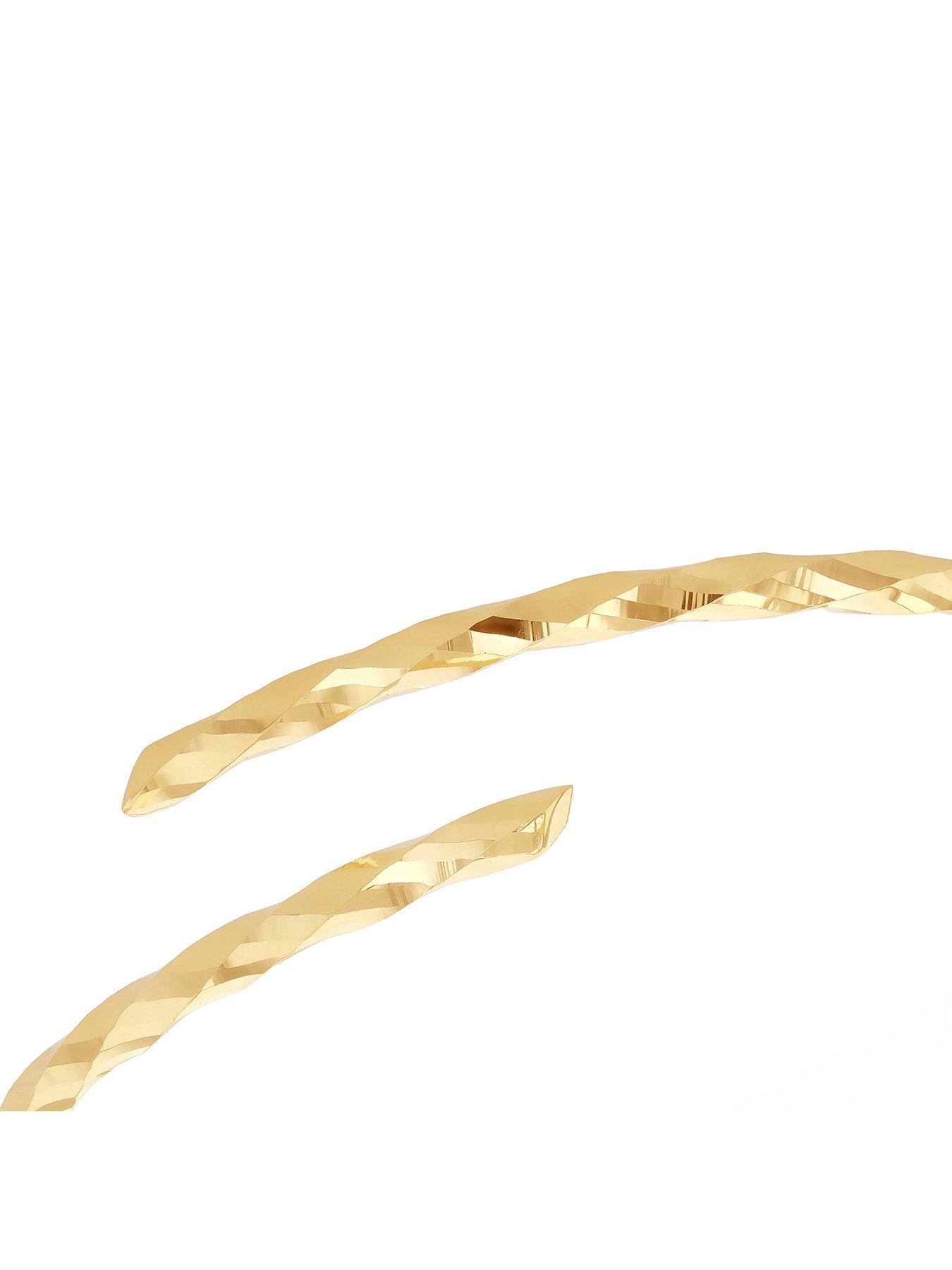 the-love-collection-9ct-yellow-gold-twisted-tube-crossover-hinged-bangleback