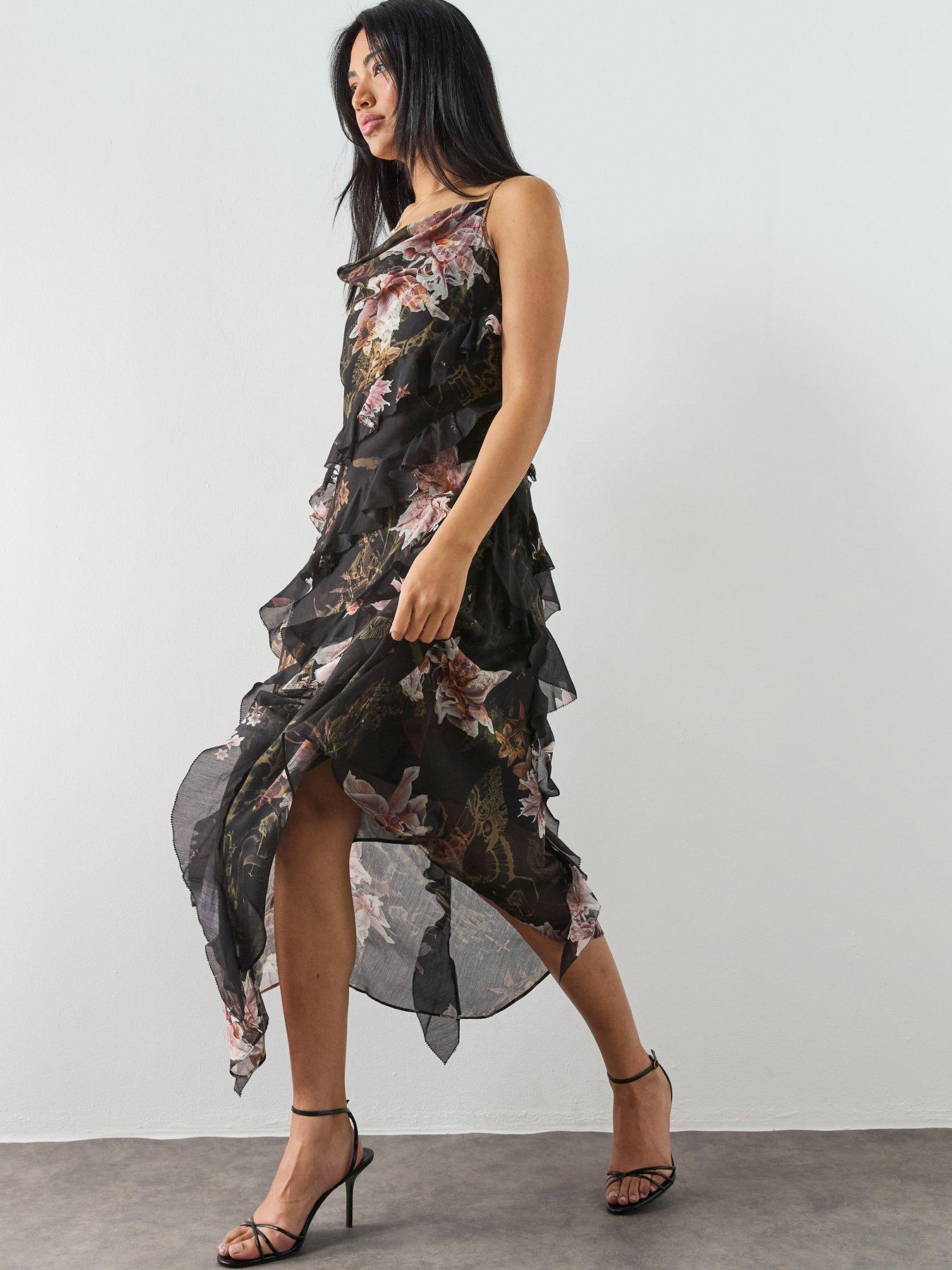 Image 3 of 6 of AllSaints Ruth Dress - Black