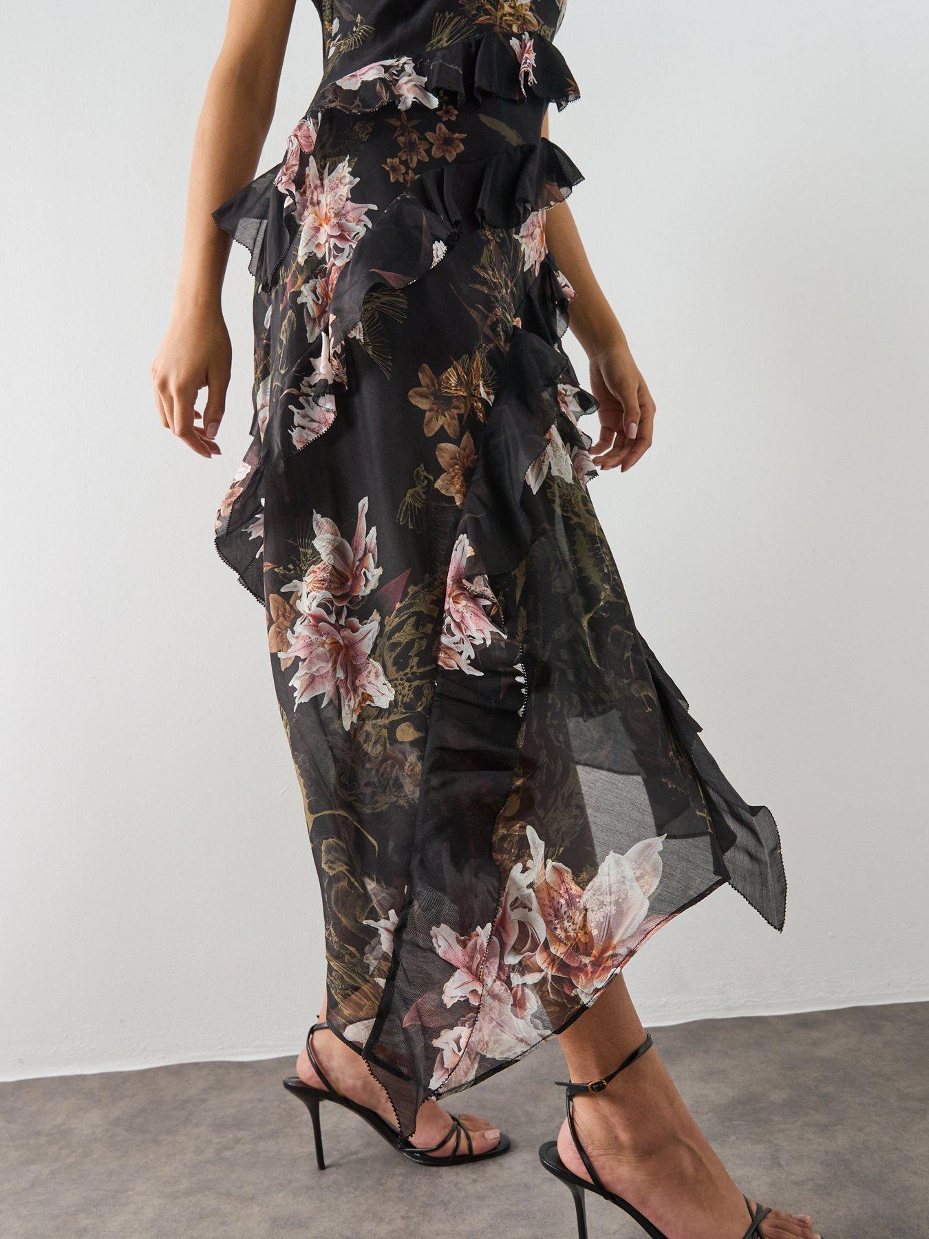 Image 6 of 6 of AllSaints Ruth Dress - Black