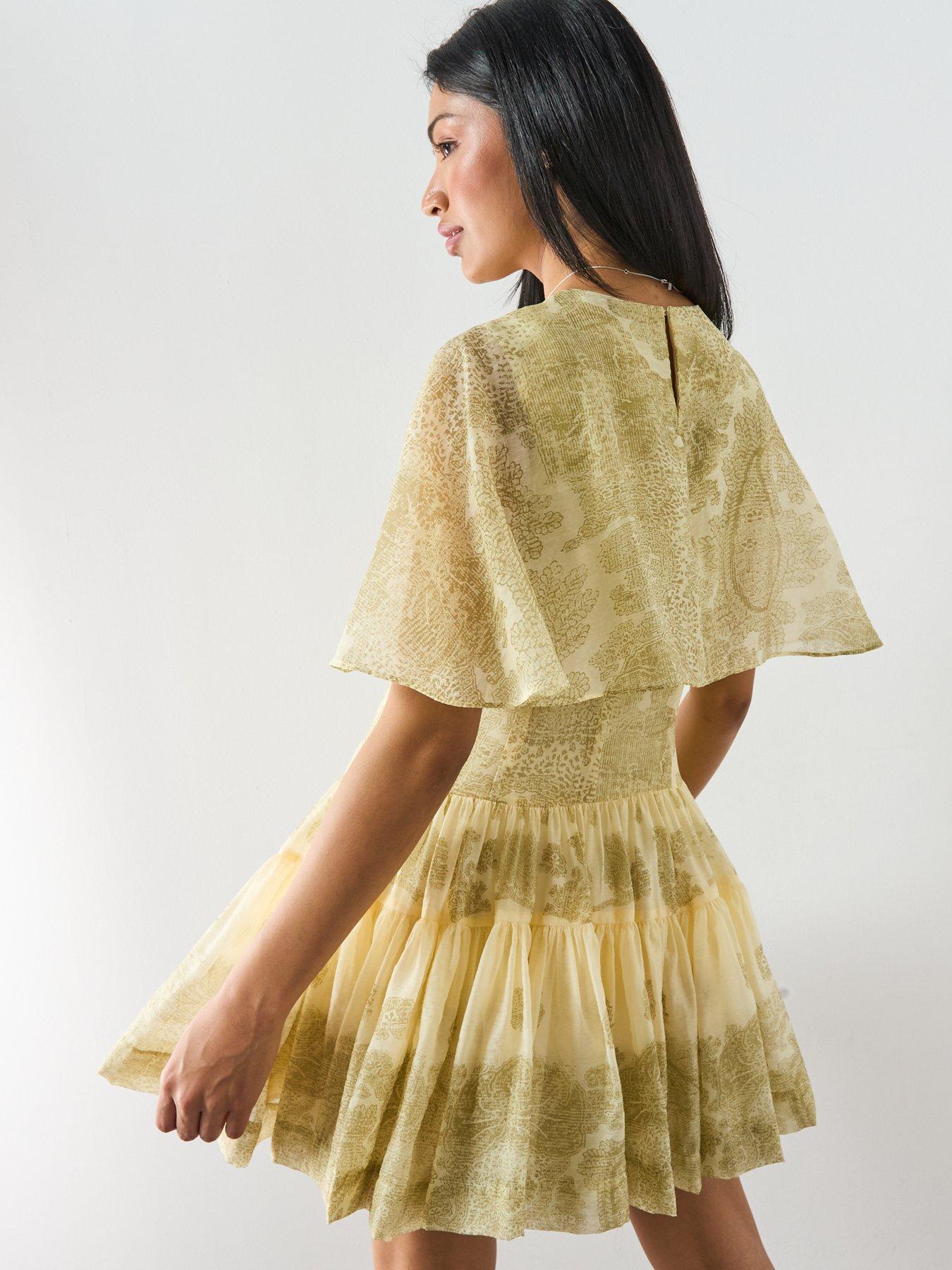 Image 2 of 6 of AllSaints Yanna Dress - Green