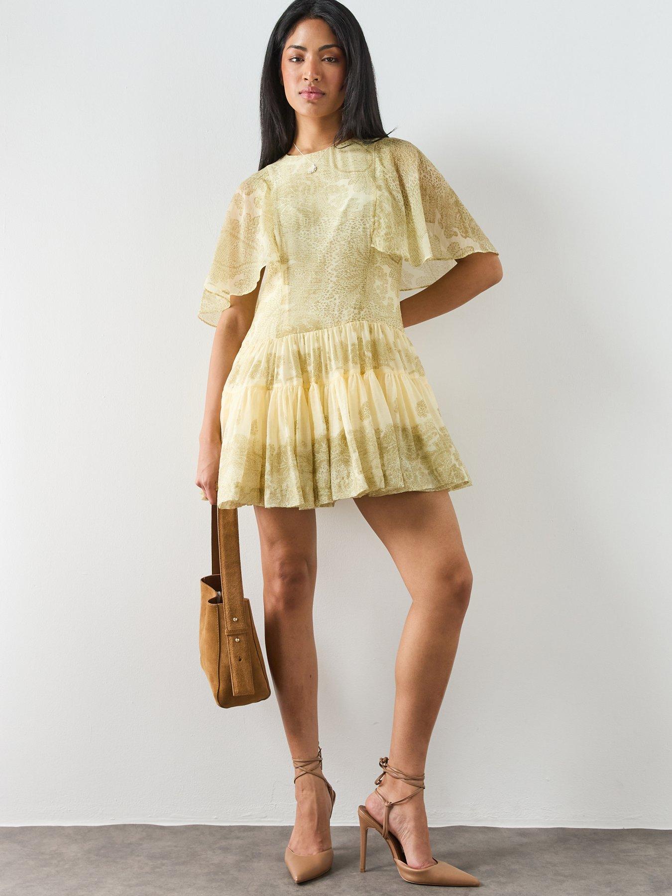 Image 3 of 6 of AllSaints Yanna Dress - Green