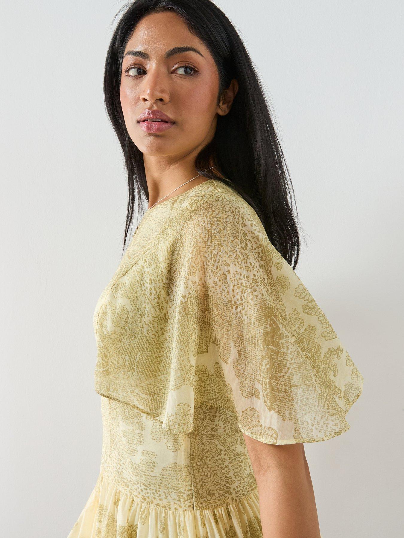 Image 4 of 6 of AllSaints Yanna Dress - Green