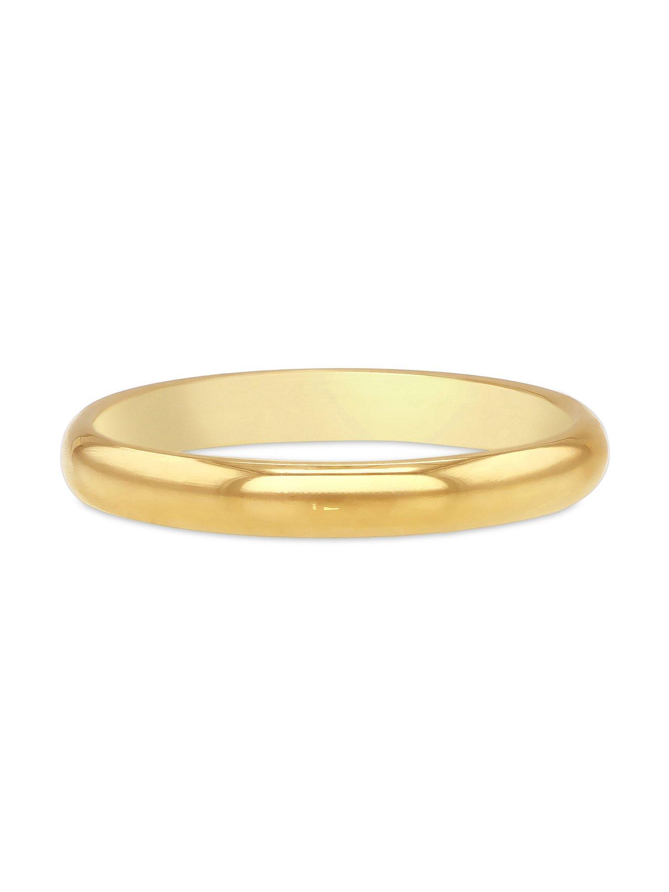 Image 2 of 5 of The Love Collection 9ct Yellow Gold 3mm Comfort Fit Plain Wedding Band Ring