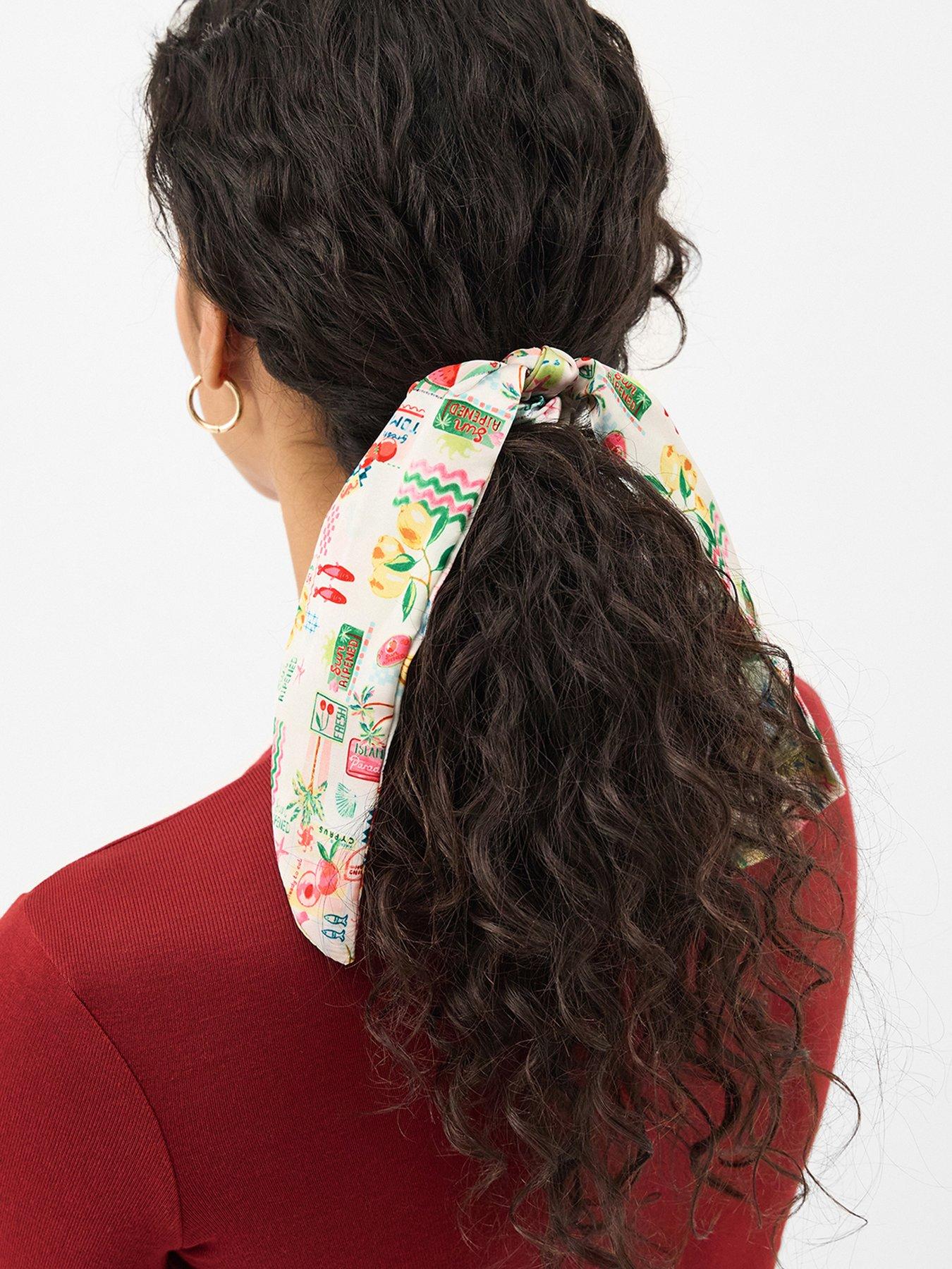 Image 2 of 3 of Accessorize Summer Print Scrunchie Scarf