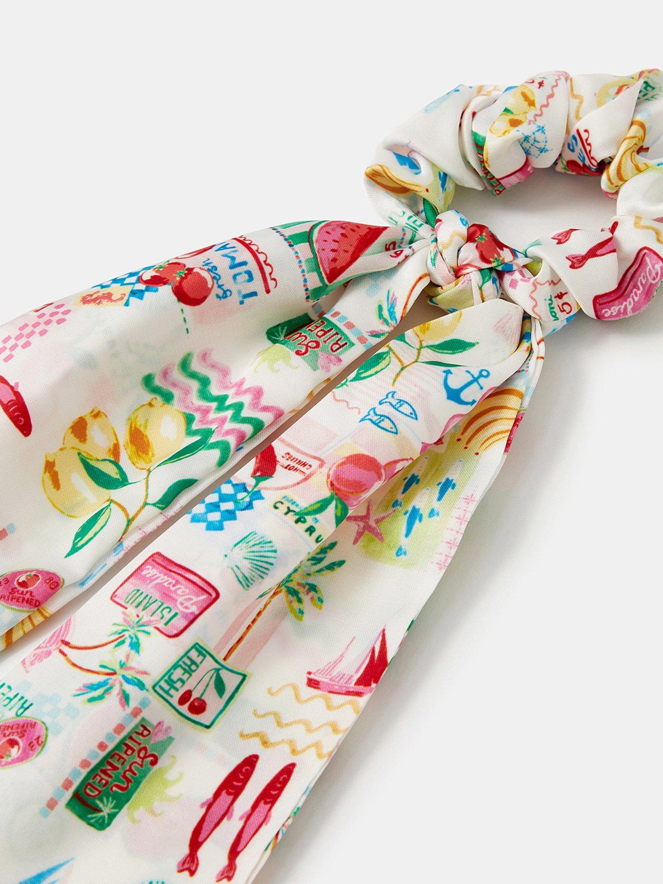 Image 3 of 3 of Accessorize Summer Print Scrunchie Scarf