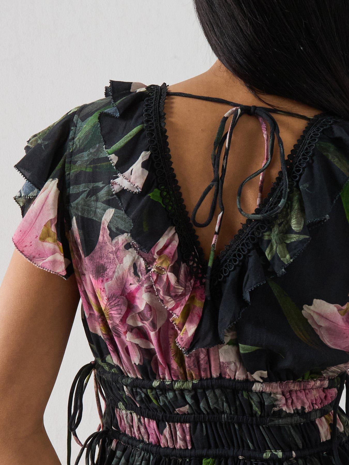 Image 6 of 6 of AllSaints Canto Top - Black