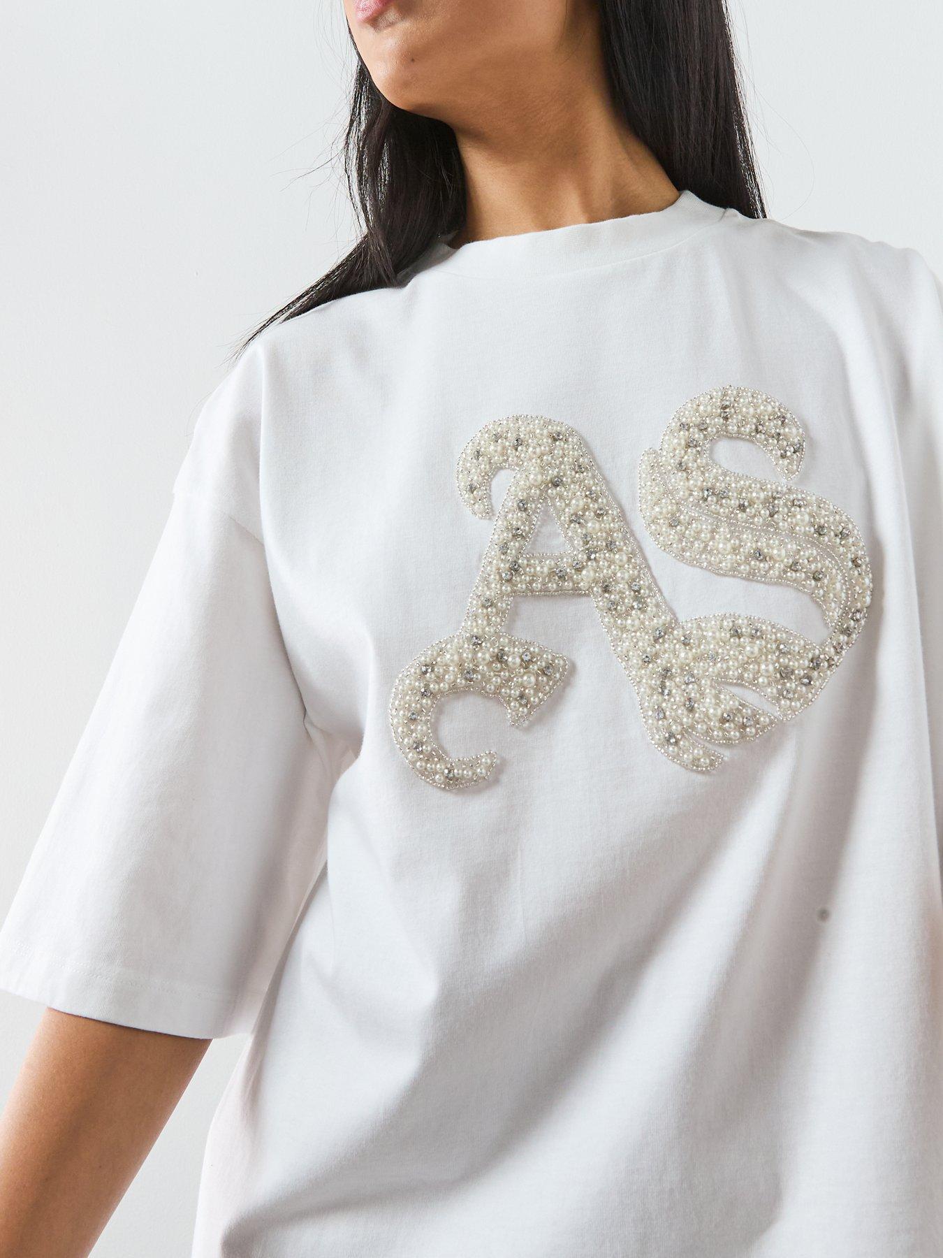 Image 4 of 6 of AllSaints Icon Amelie Tee - White