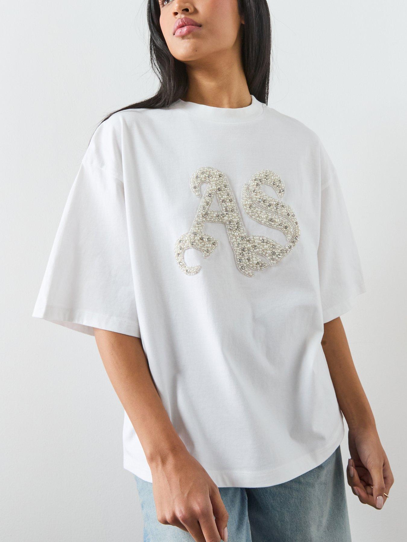 Image 5 of 6 of AllSaints Icon Amelie Tee - White