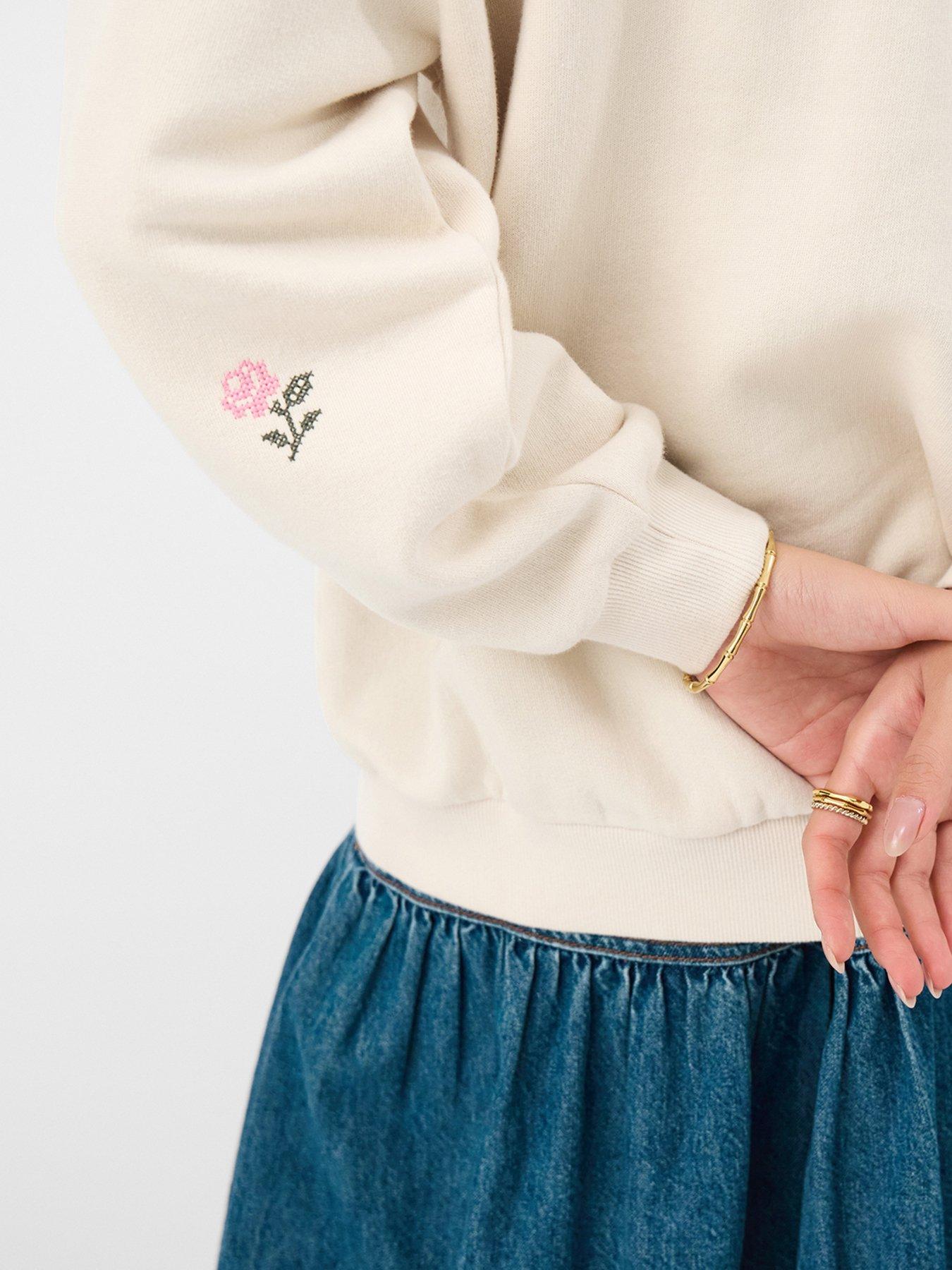 Image 4 of 4 of Accessorize Floral Embroidered Jumper