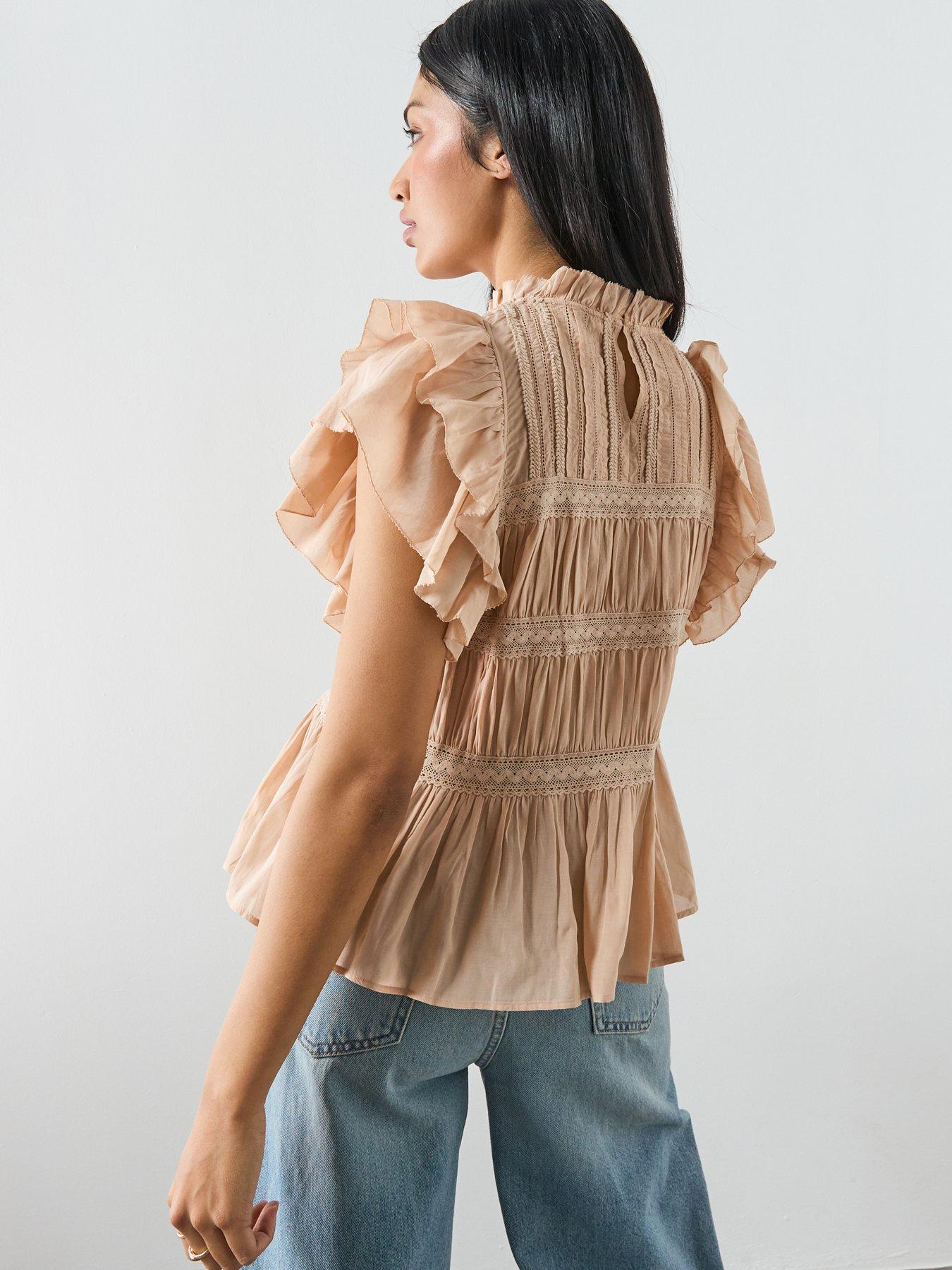 Image 2 of 5 of AllSaints Harriet Top - Pink
