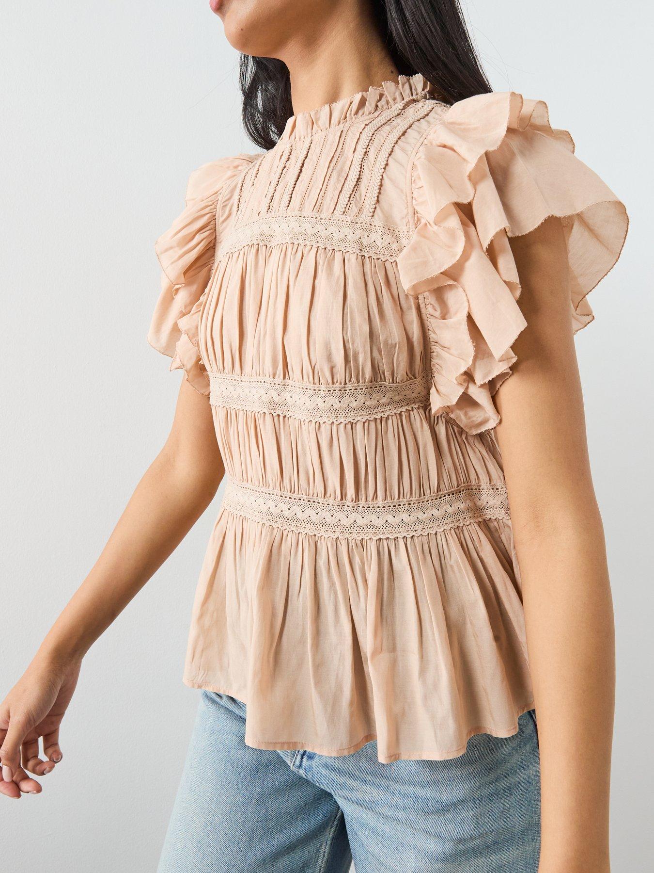 Image 4 of 5 of AllSaints Harriet Top - Pink
