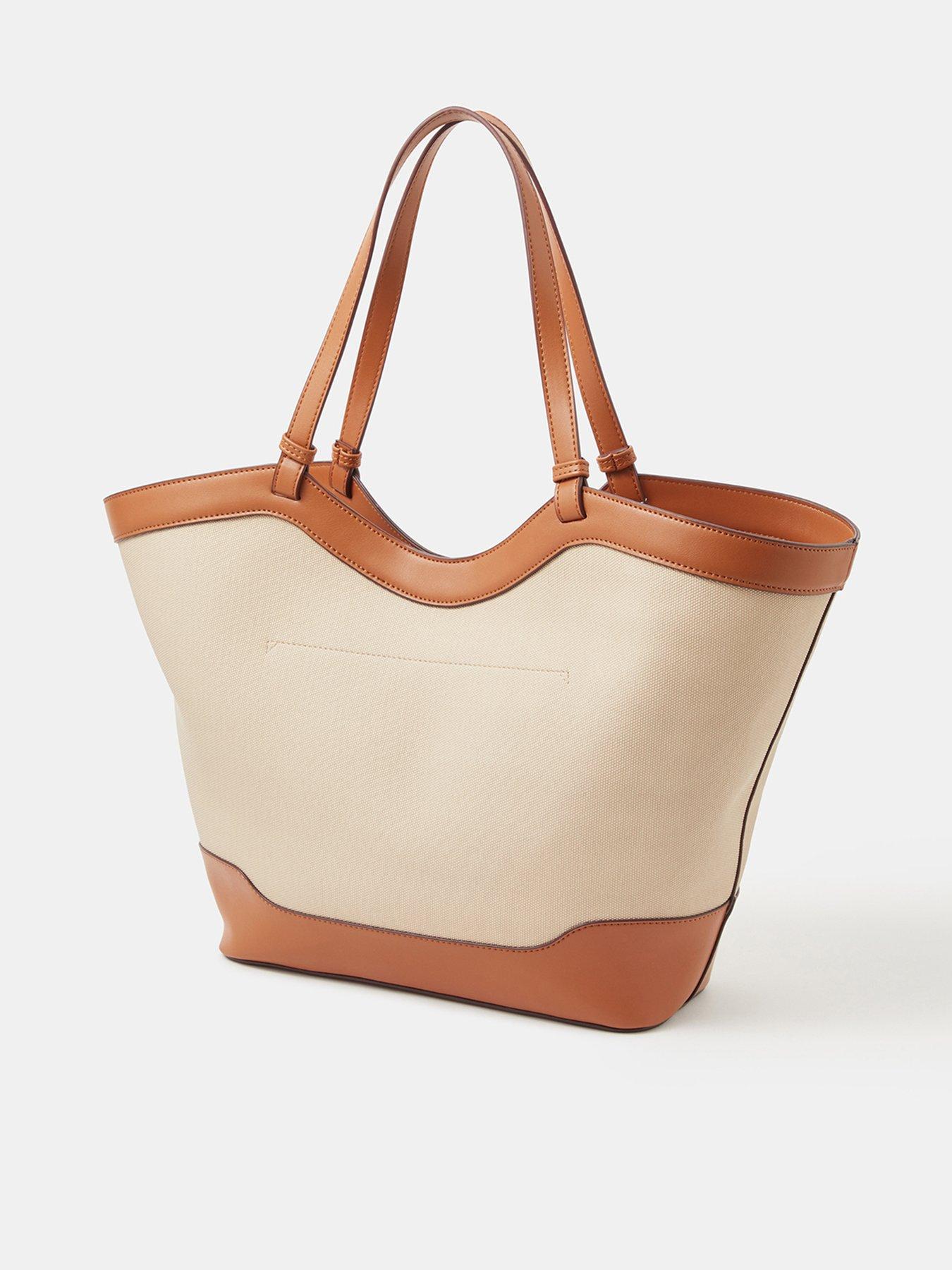 Image 3 of 5 of Accessorize Two Tone Canvas Tote Bag