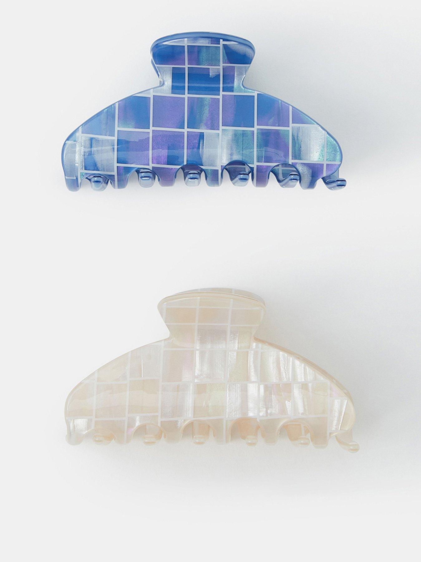 Accessorize 2-pack Tile Resin Claw Clips