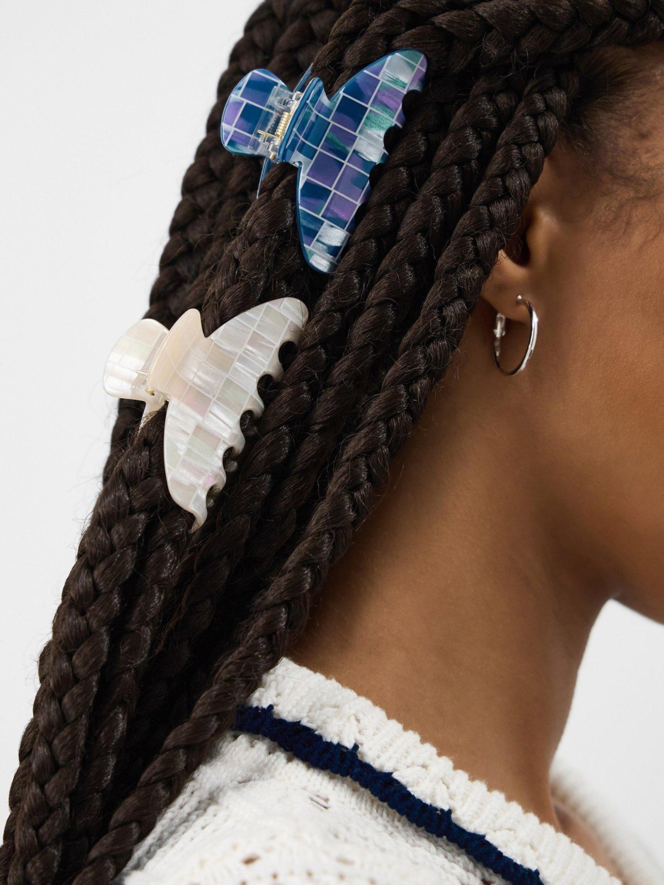 Image 2 of 3 of Accessorize 2-pack Tile Resin Claw Clips