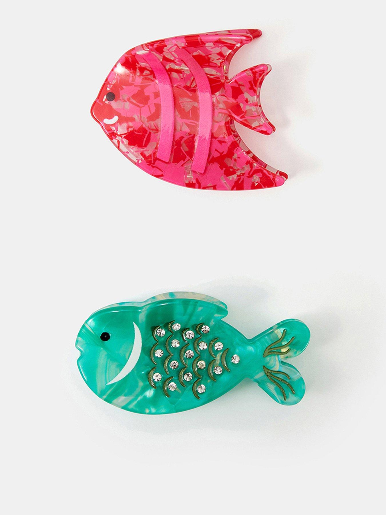 Accessorize 2-pack Tropical Fish Claw Clips