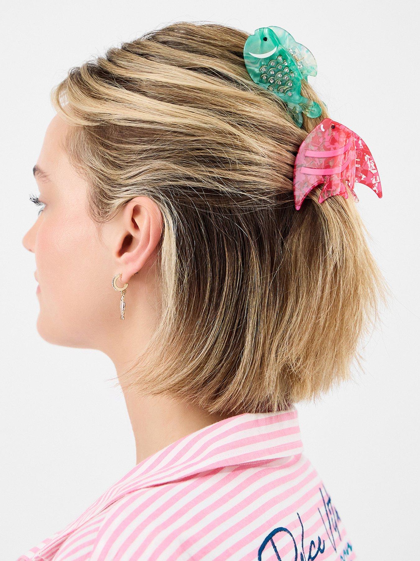 Image 2 of 3 of Accessorize 2-pack Tropical Fish Claw Clips