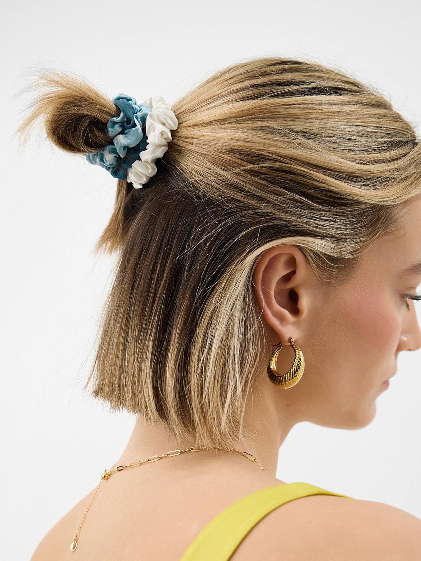 Image 2 of 3 of Accessorize 5-pack Satin Hair Scrunchies