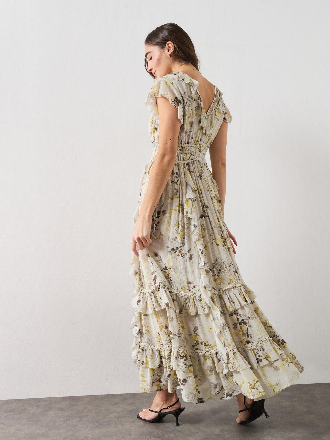 Image 2 of 6 of AllSaints Canto Maxi Dress - Green