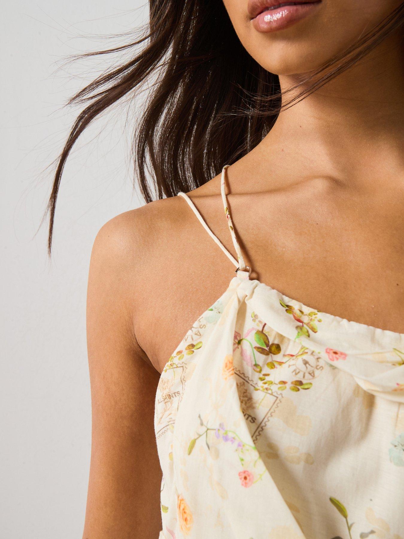Image 4 of 6 of AllSaints Claire Mini Dress - Pink