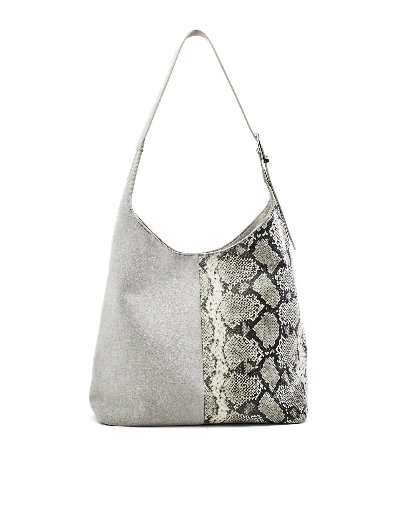 Moda In Pelle Large Two Tone Tote