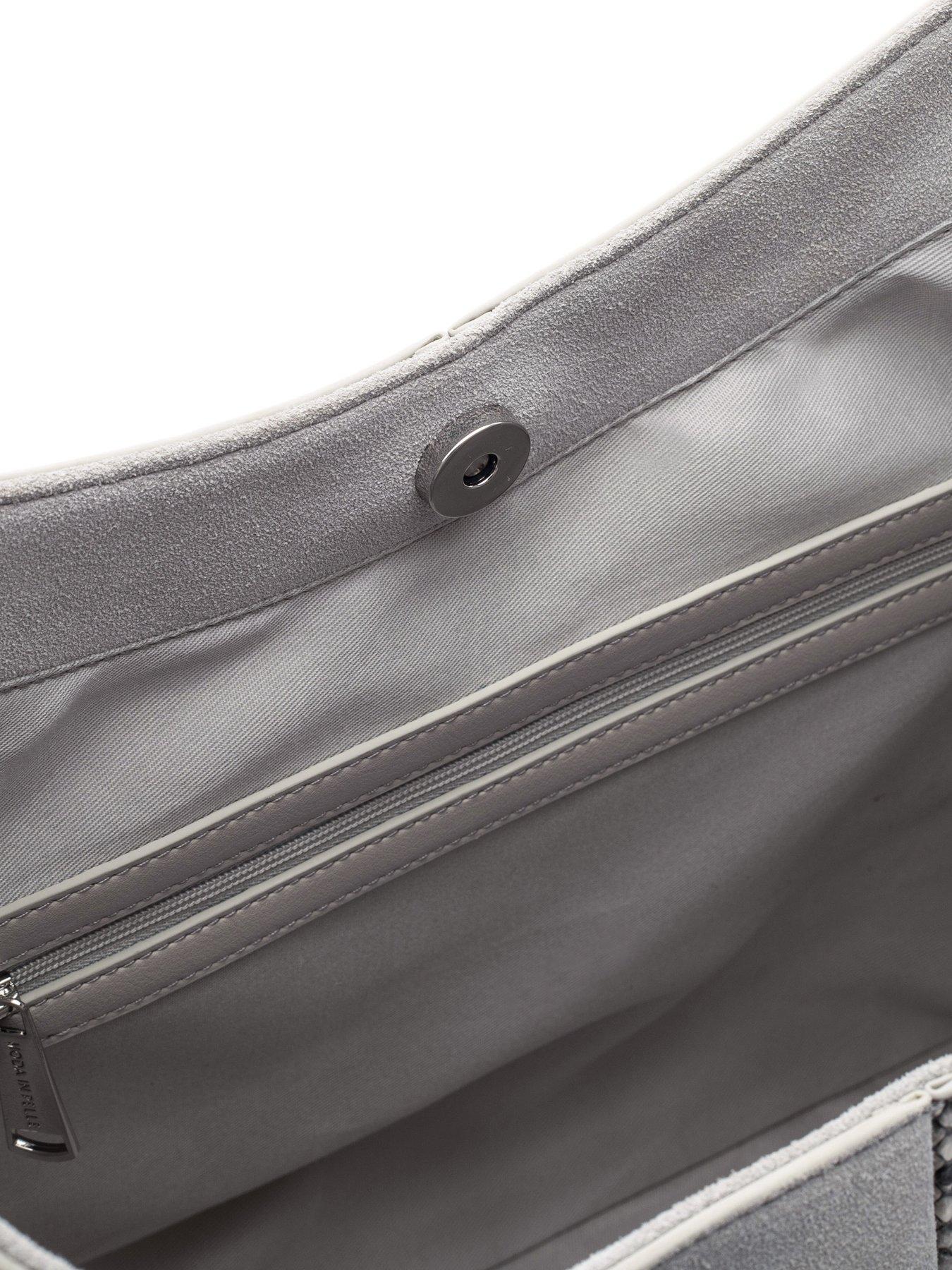 Image 2 of 3 of Moda In Pelle Large Two Tone Tote