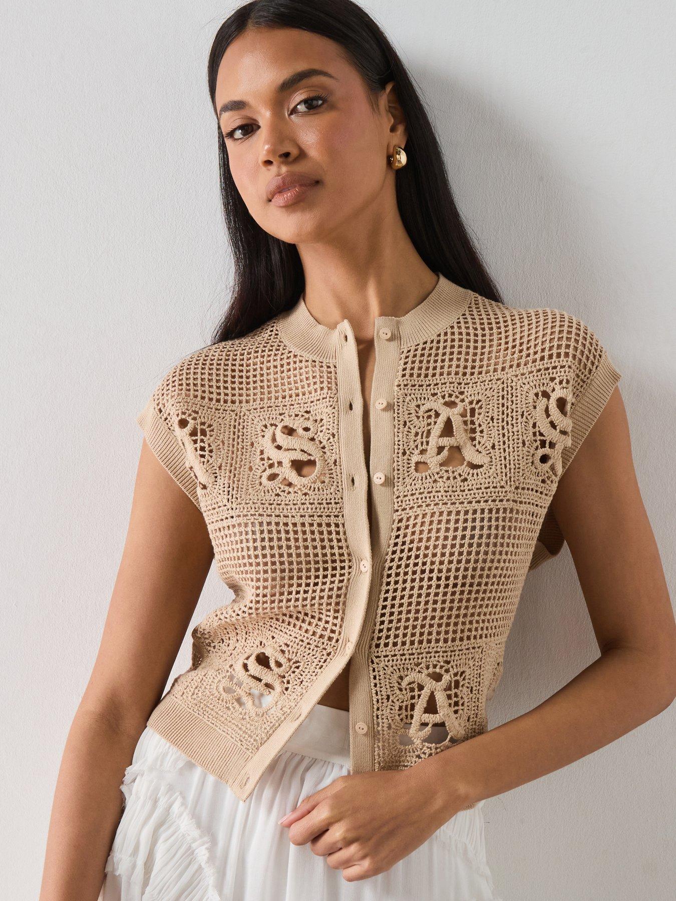 Image 1 of 6 of AllSaints Kyra Waistcoat - Pink