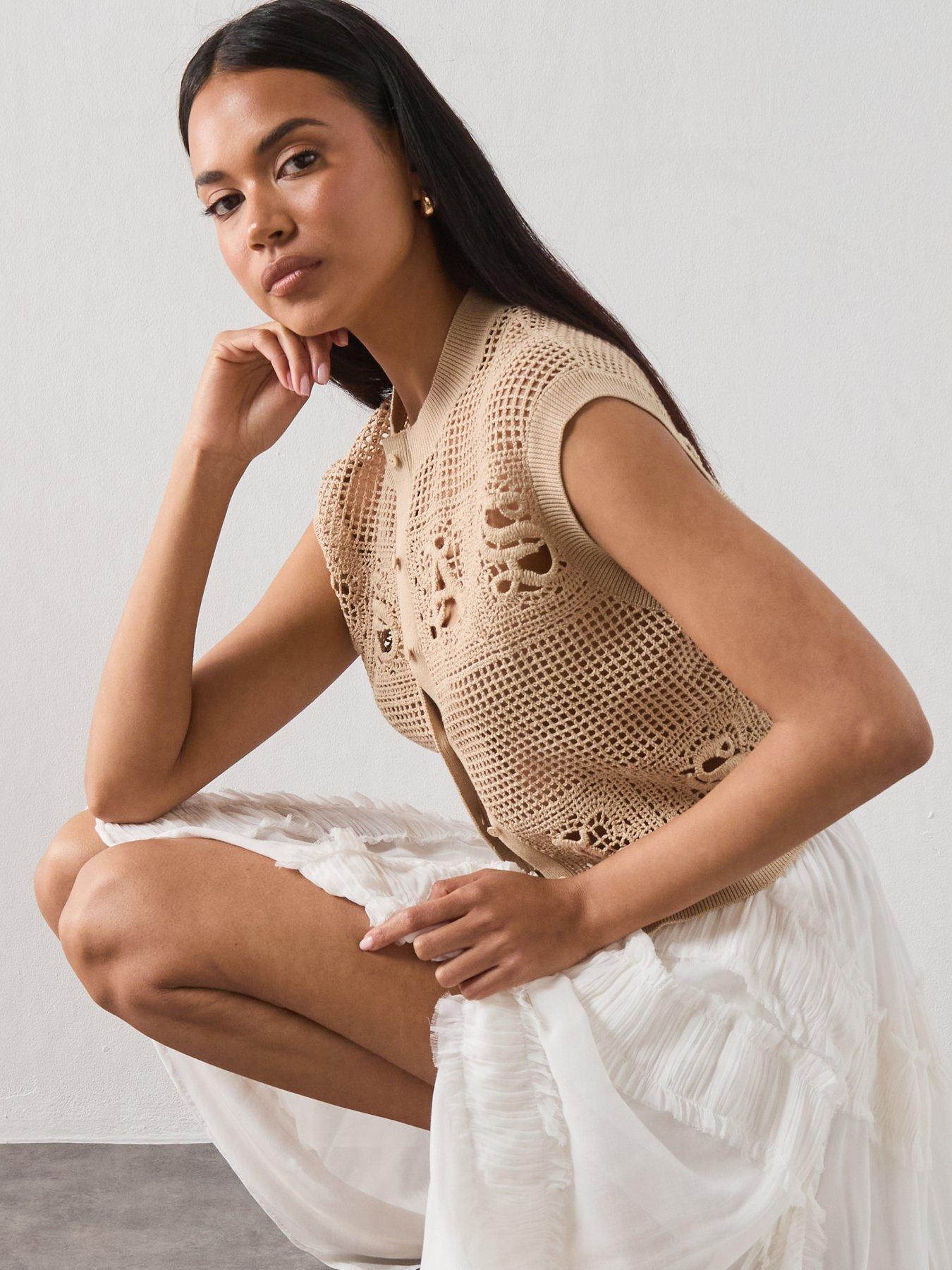 Image 5 of 6 of AllSaints Kyra Waistcoat - Pink