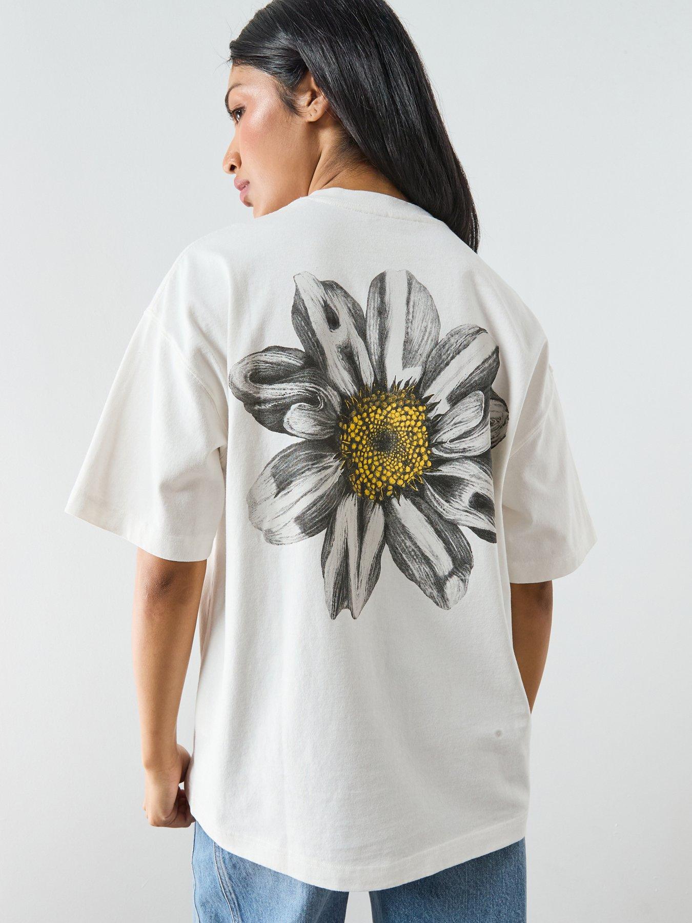 AllSaints Petal Etta Print Tee - White