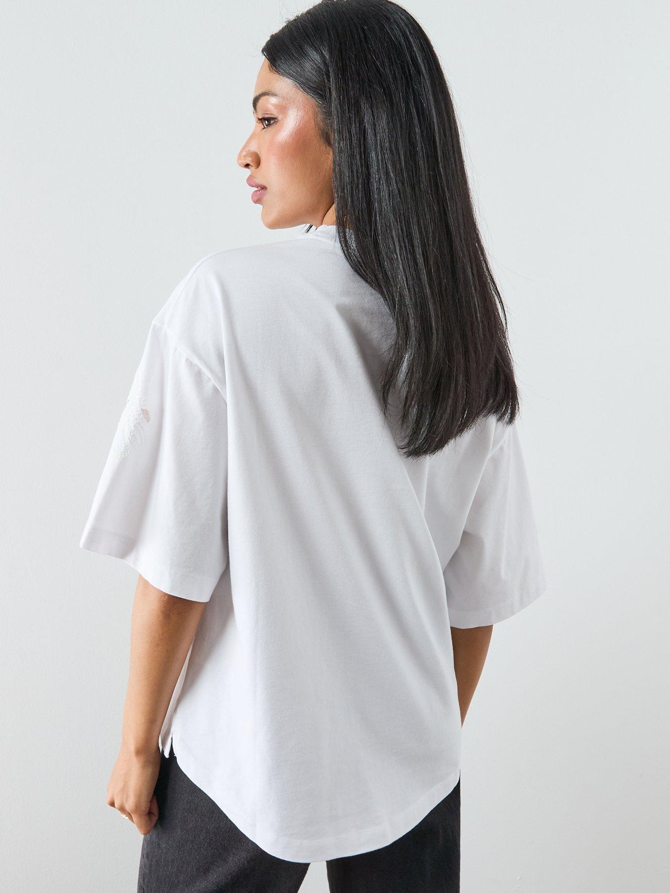 Image 2 of 5 of AllSaints Lola Amelie Tee - White