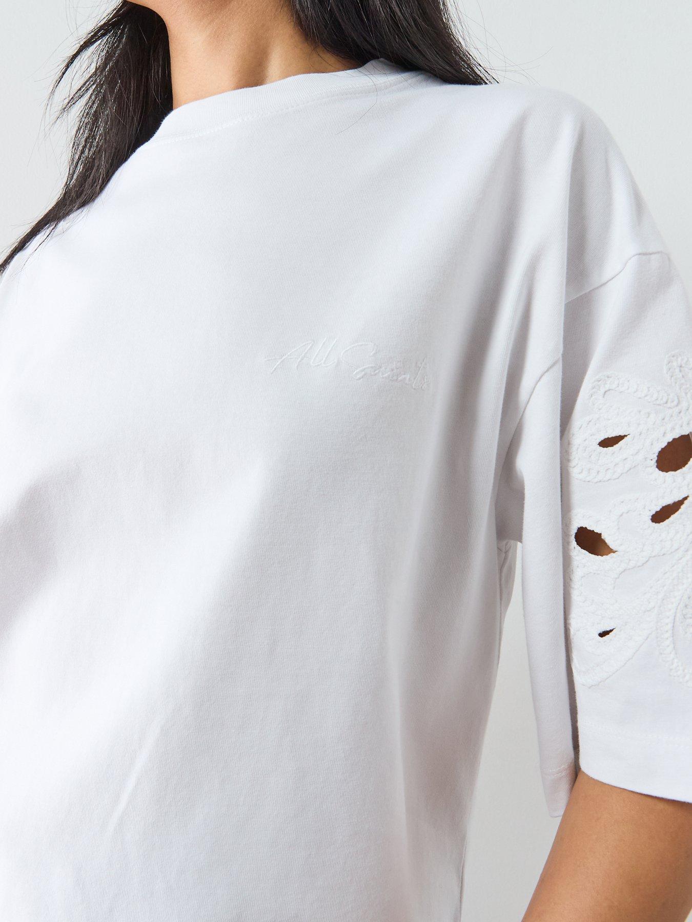 Image 4 of 5 of AllSaints Lola Amelie Tee - White