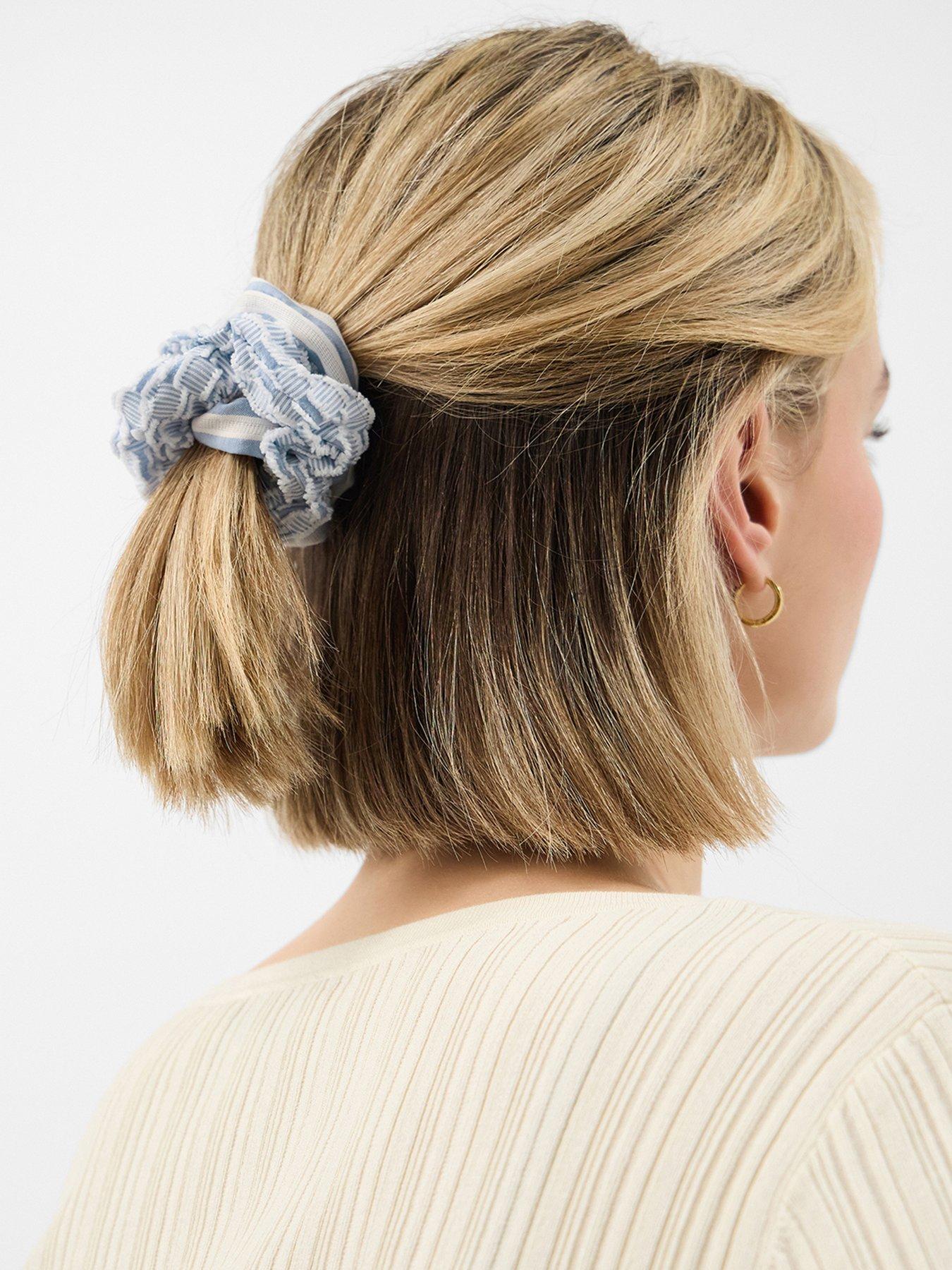 Image 2 of 3 of Accessorize 3-pack Stripe Hair Scrunchies
