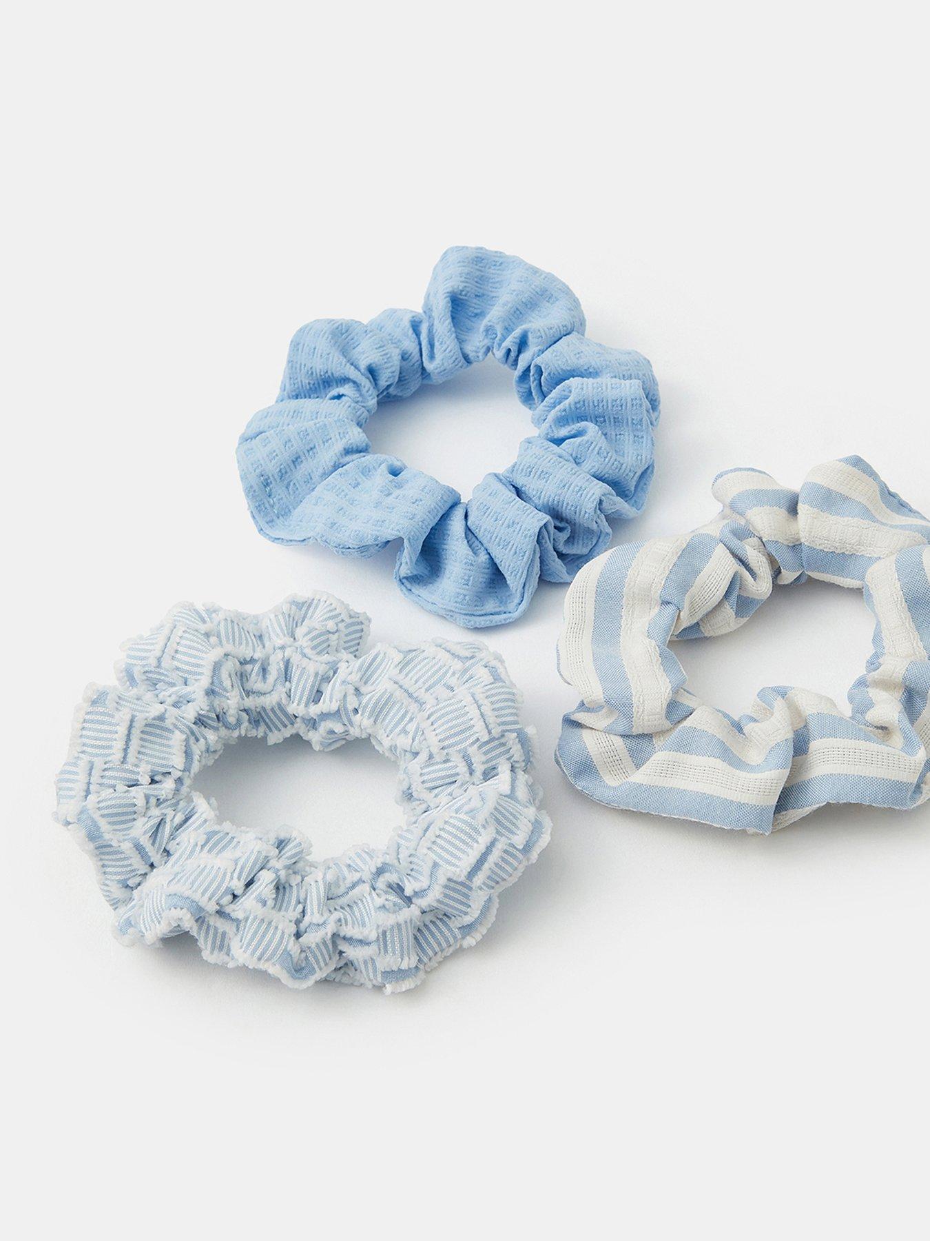 Image 3 of 3 of Accessorize 3-pack Stripe Hair Scrunchies