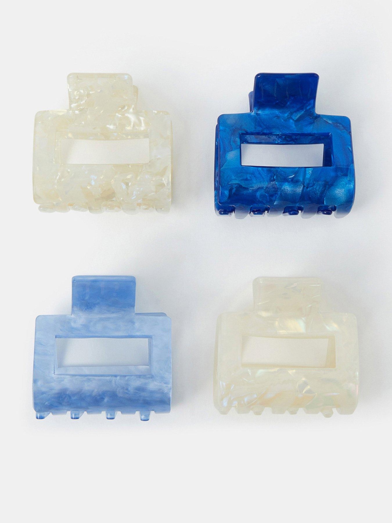 Image 1 of 3 of Accessorize 4-pack Resin Square Claw Clips